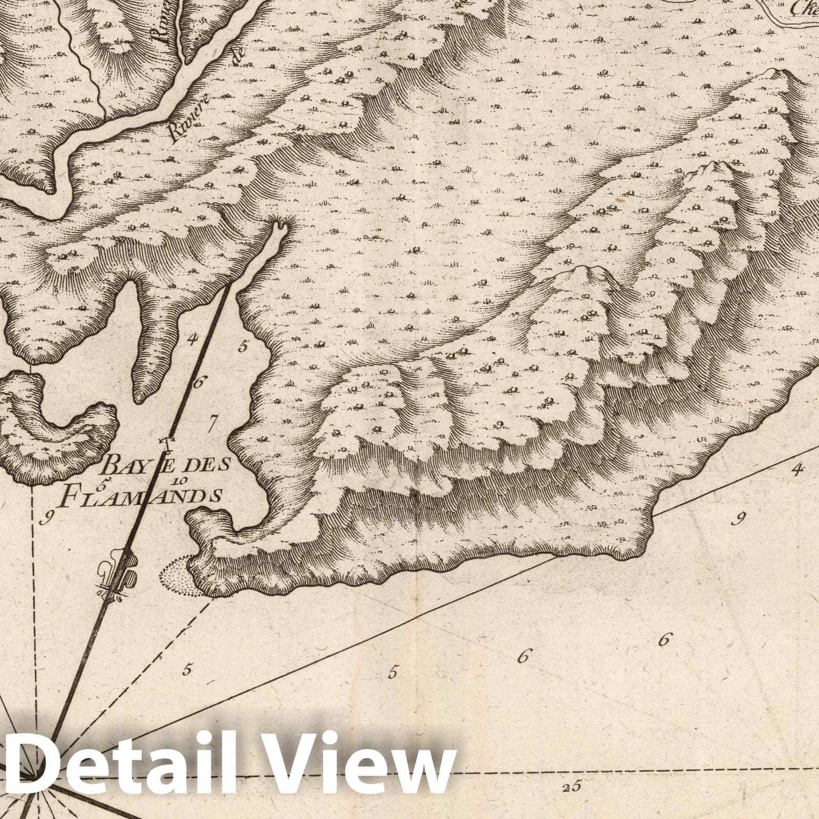 Haiti Bays - Nautical Chart, 1764 - Historical Map Print