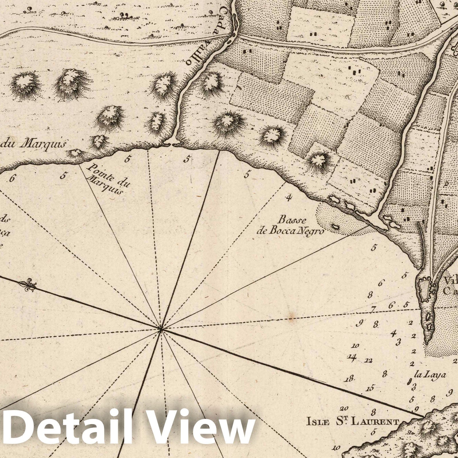 Lima, Callao, and Surroundings, Peru - Nautical Chart, 1764