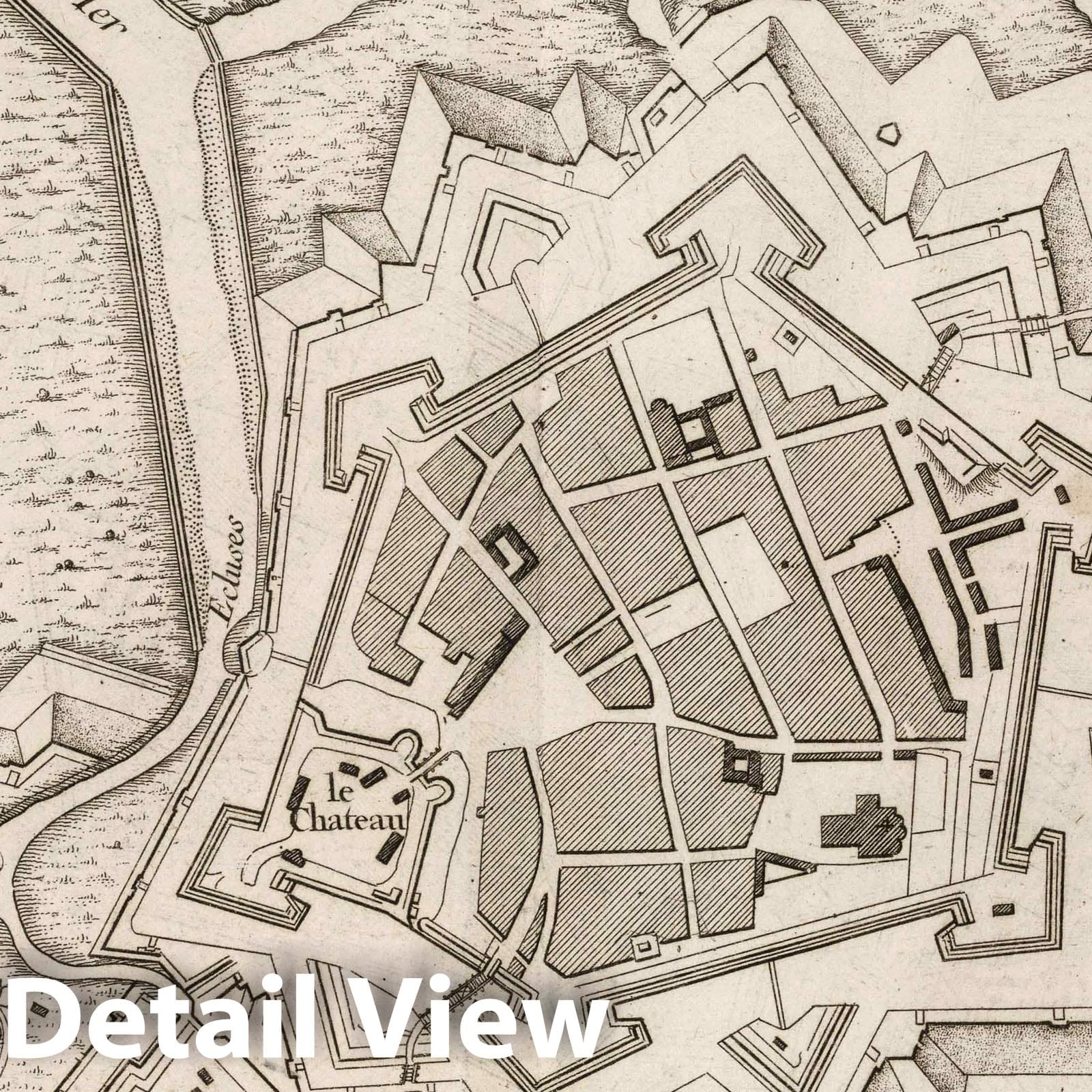 Gravelines, France - Nautical Chart, 1764 by Bellin
