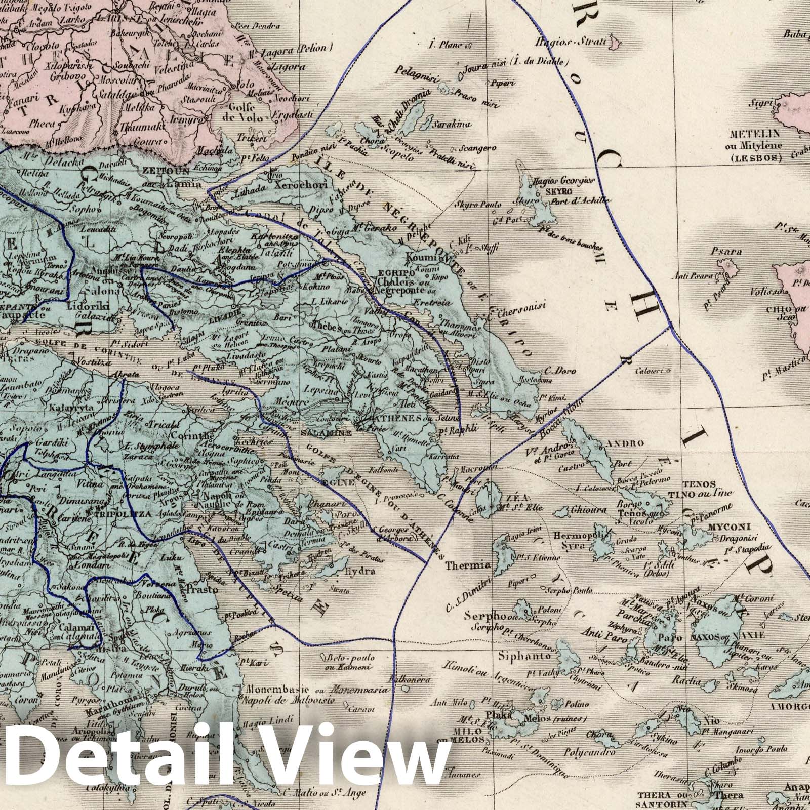Greece, Archipelago, and Southern Turkey - 1875 Historical Railroad Map