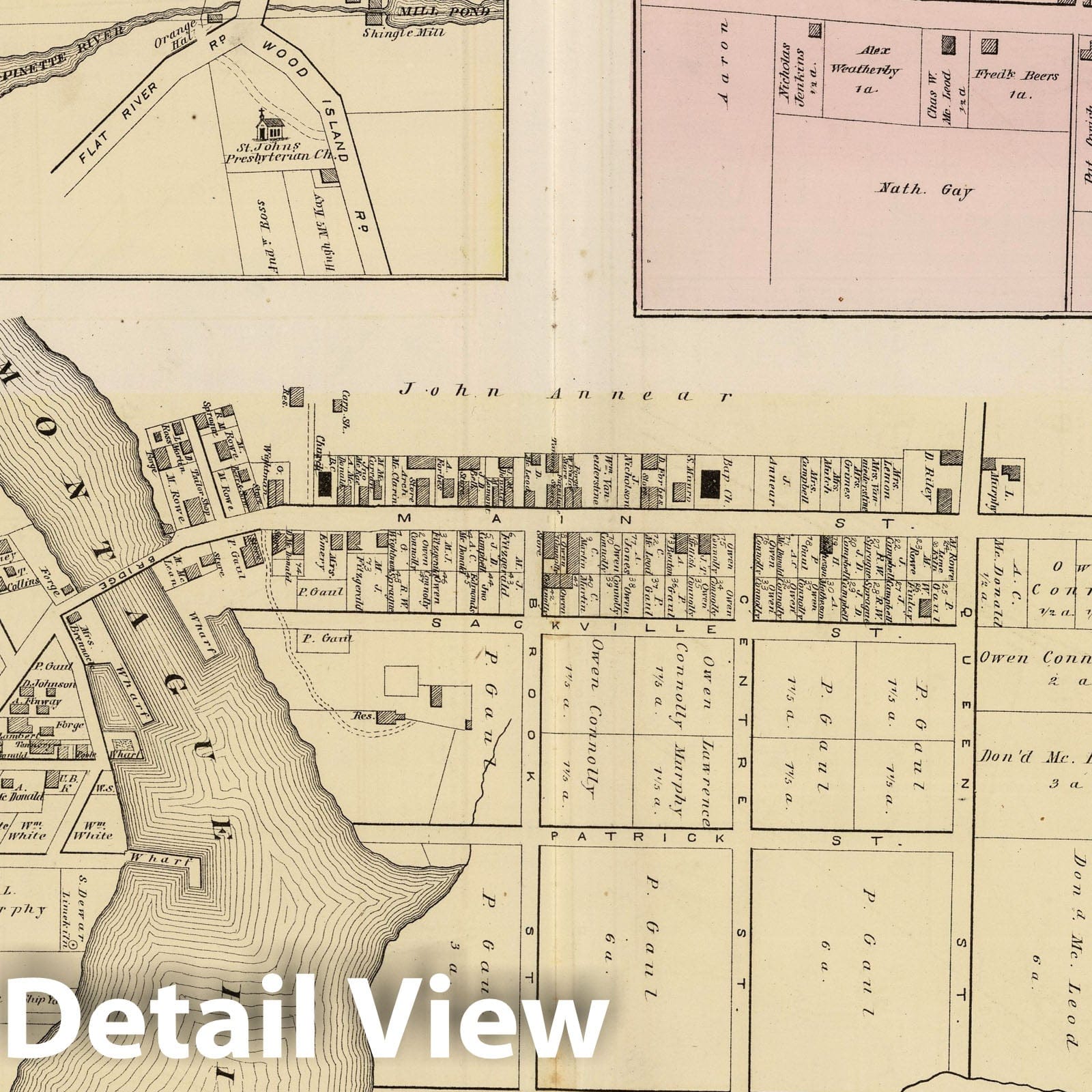 Montague Bridge, Lots 59 & 52, Kings Co., Prince Edward Island - Property Map, 1880