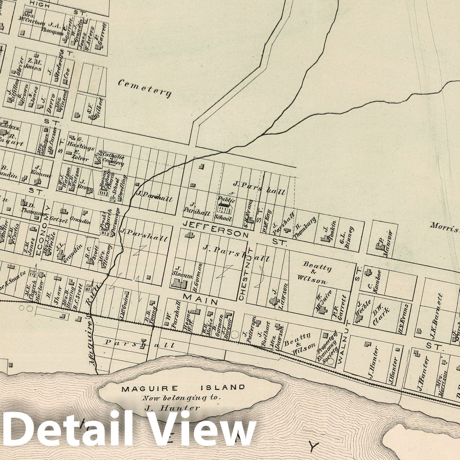 Tidioute, Penn - Property Map, 1878 - Historical Atlas Reproduction