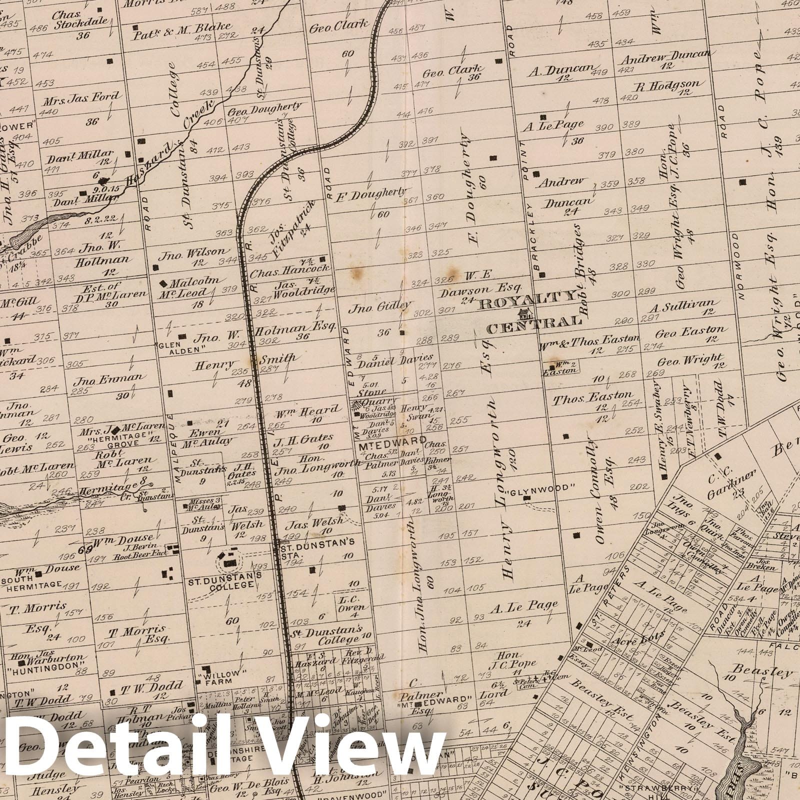 Charlottetown, Prince Edward Island - Property Map, 1880