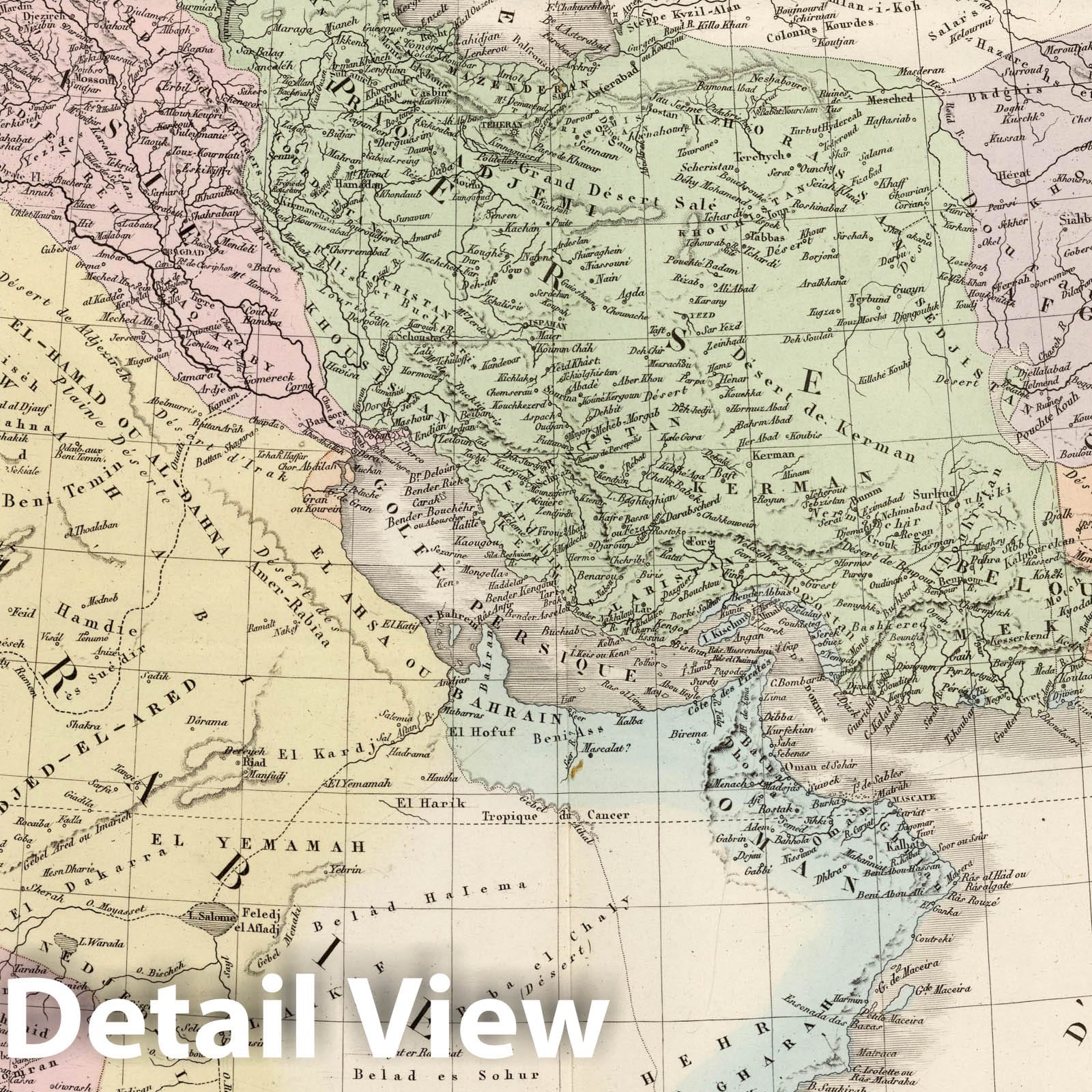 Turkey, Persia, Arabia, Afghanistan & Balochistan - 1875 Railroad Map