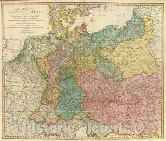 Historic Map : 1788 German Empire. v2 - Vintage Wall Art