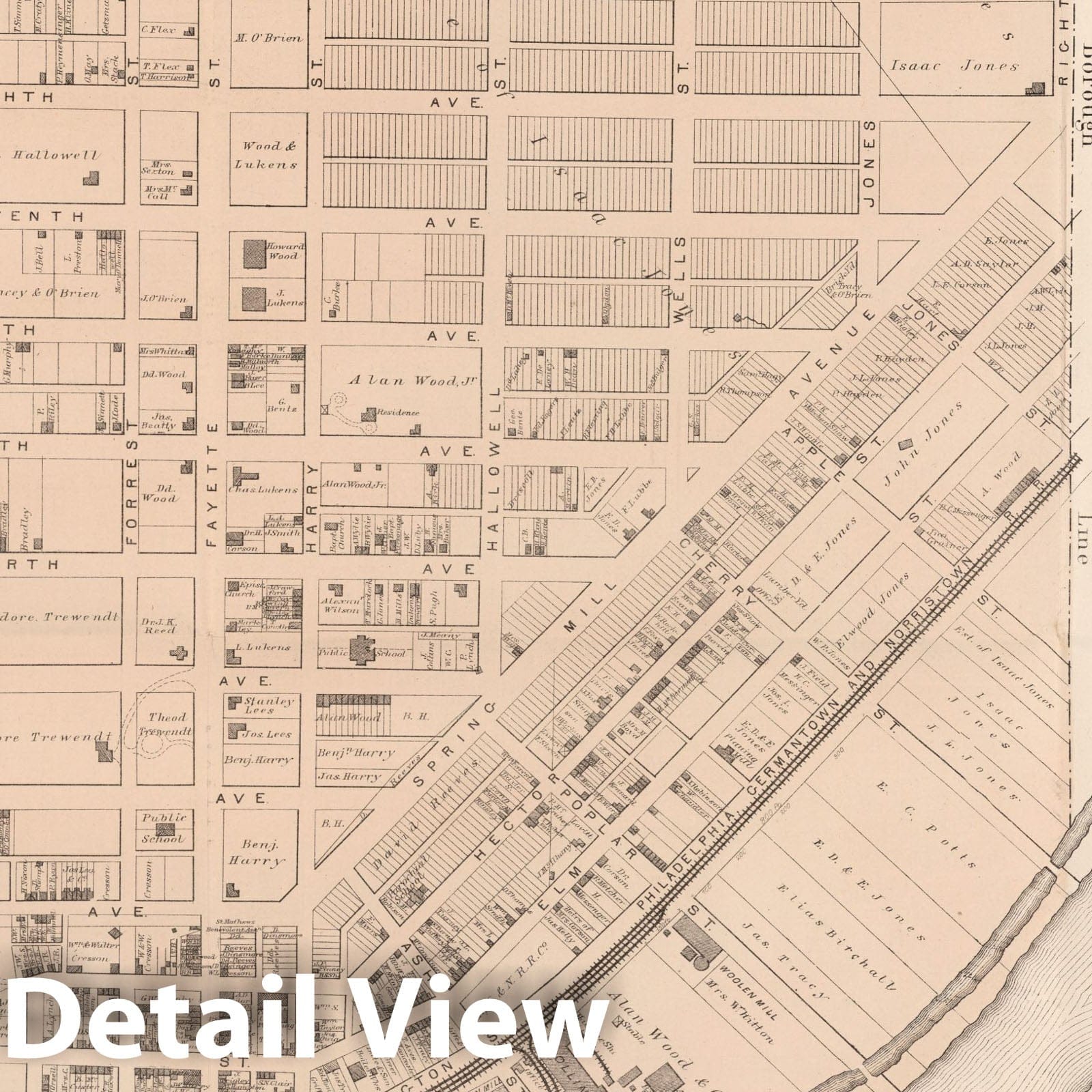 Conshohocken Township, Montgomery County, Pennsylvania - Property Map, 1871