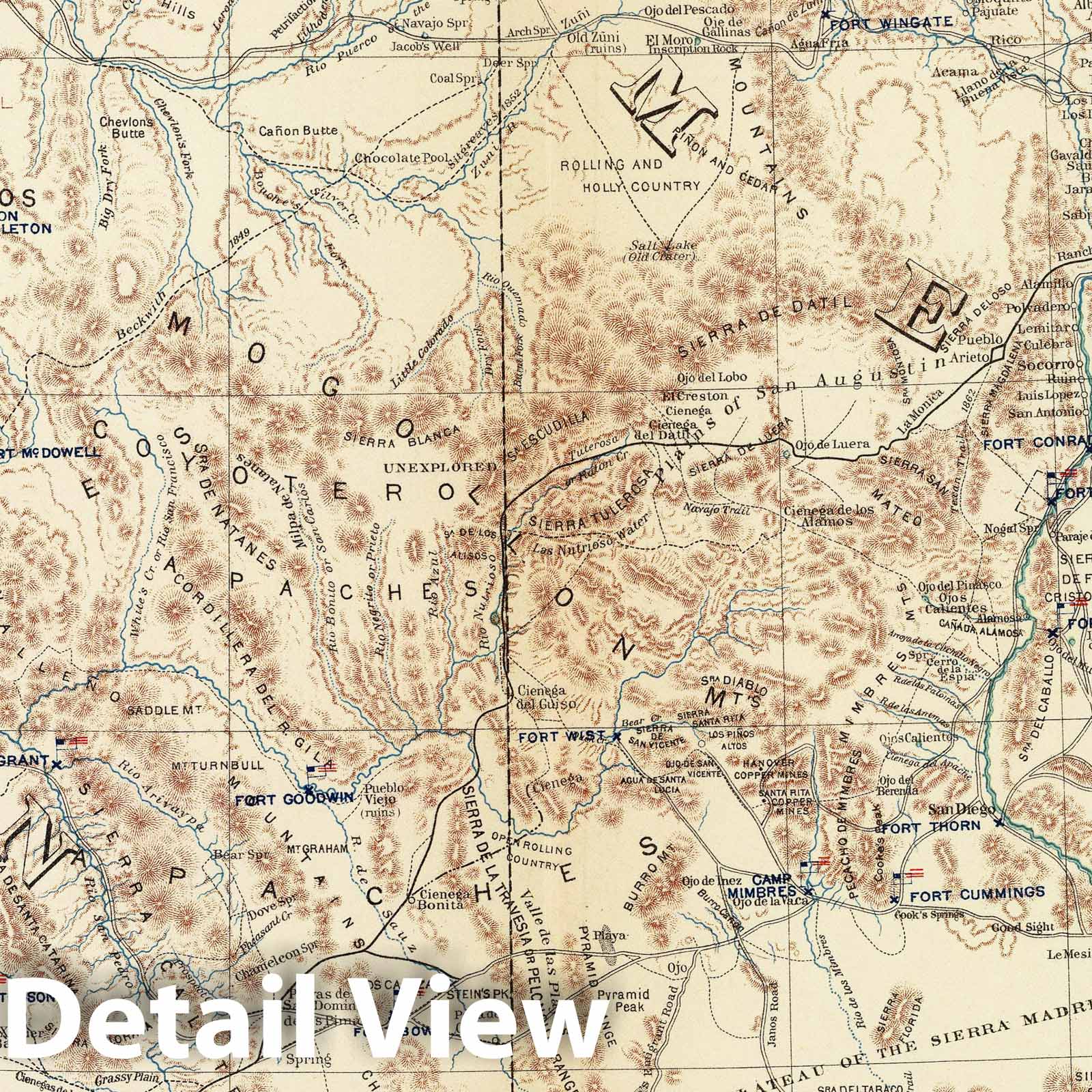 Civil War: Chickamauga, Dardanelle, Shiloh - Road Map, 1895