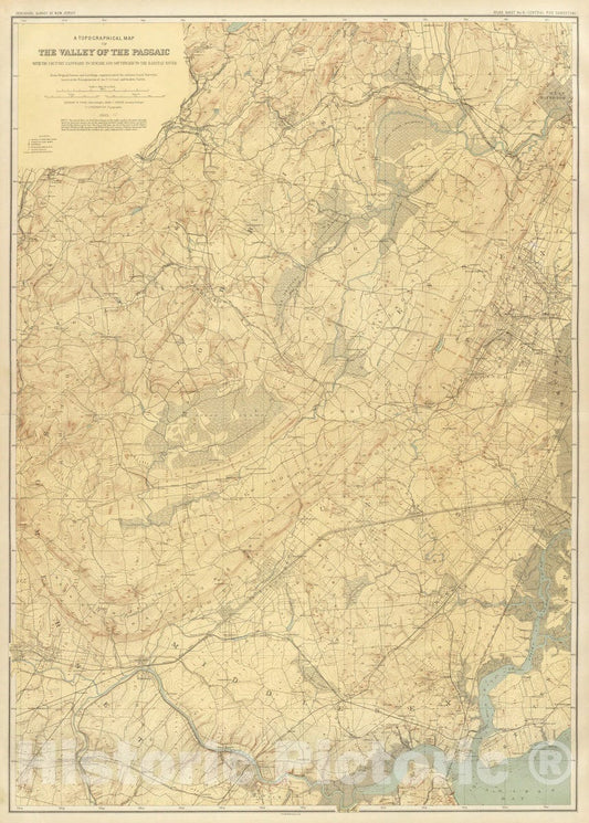 Historic Map : 1888 6 Central red sandstone. - Vintage Wall Art