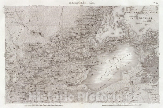 Historic Map : National Atlas - 1826 35 Mansourah, San. - Vintage Wall Art