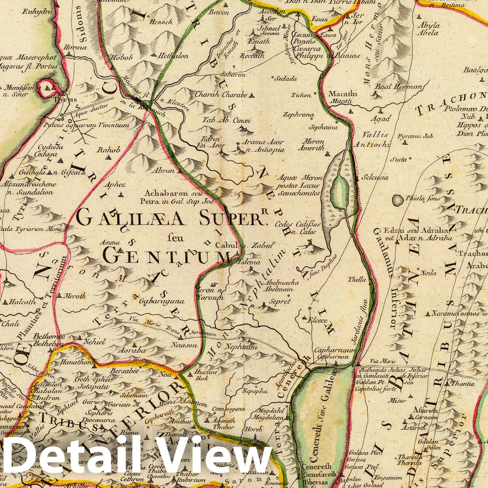 Israel and Palestine - Sheet 1, 1782 - Historical Map Print