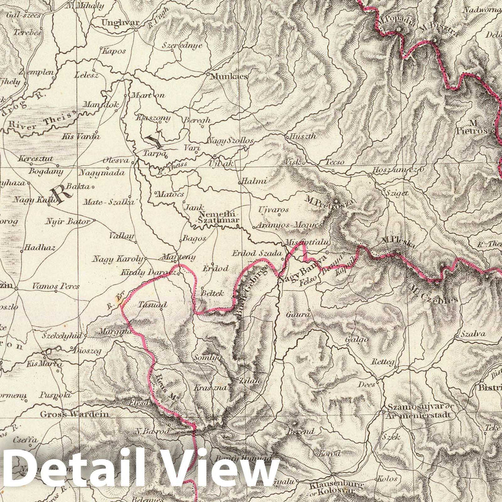 Historic Map : 1832 Austrian Dominions II. - Vintage Wall Art