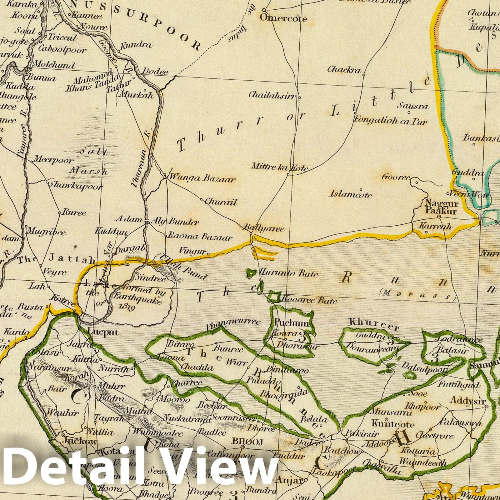 Historic Map : India; Pakistan, 1833 India V. , Vintage Wall Art