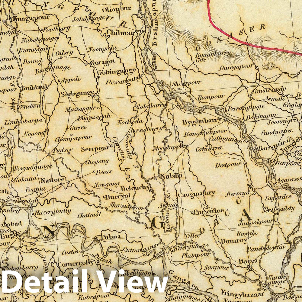 Historic Map : 1831 India VIII. Bengal Presidency. - Vintage Wall Art