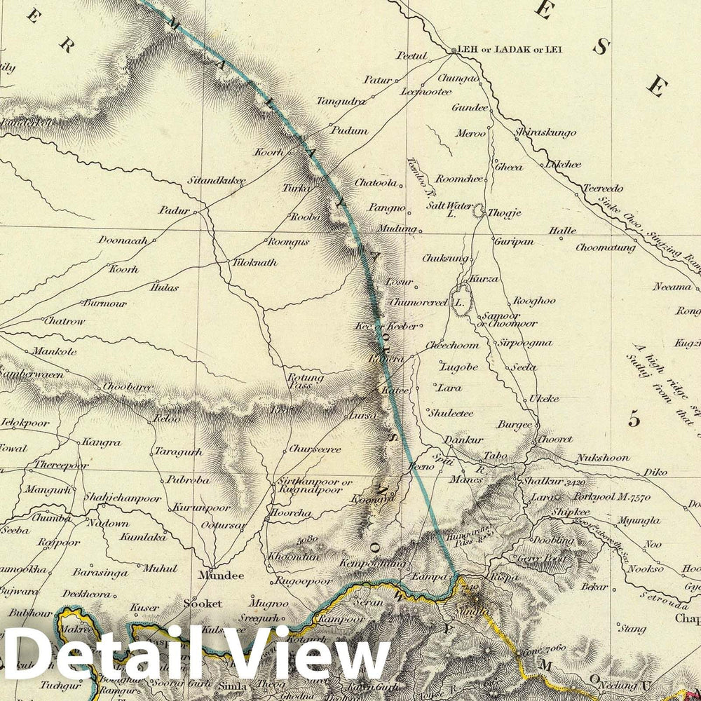 Historic Map : India; Pakistan, 1834 India XI. , Vintage Wall Art