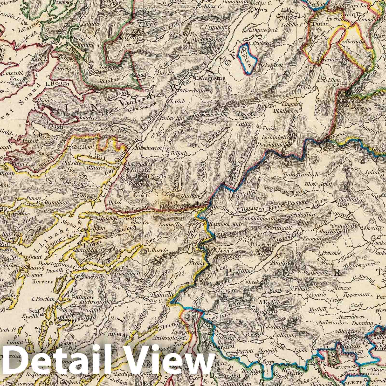 Scotland - Geologic Map, 1841 - Historical Map Print