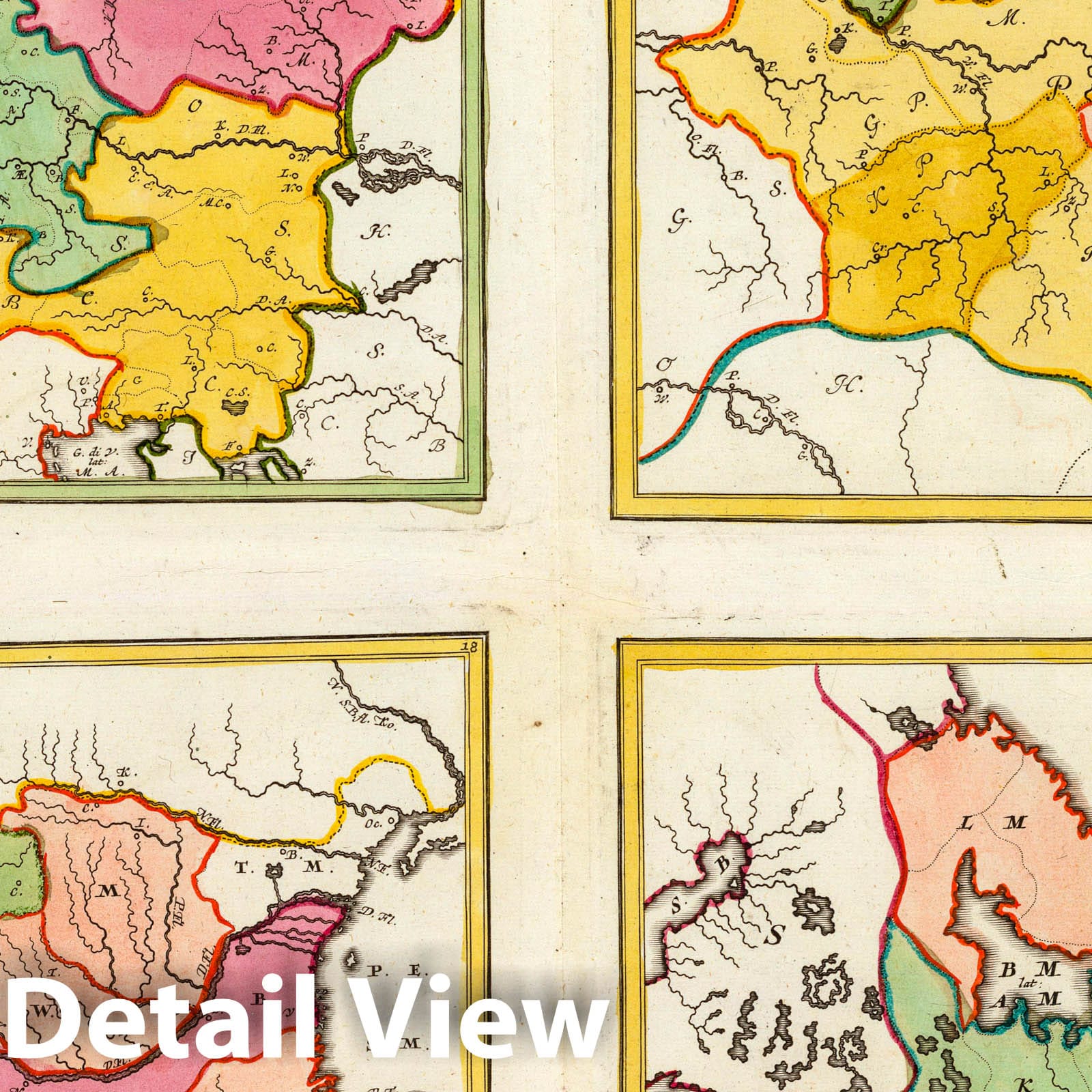 chez Andriveau-Goujon - Celestial Map, 1719 - Historical Map Print
