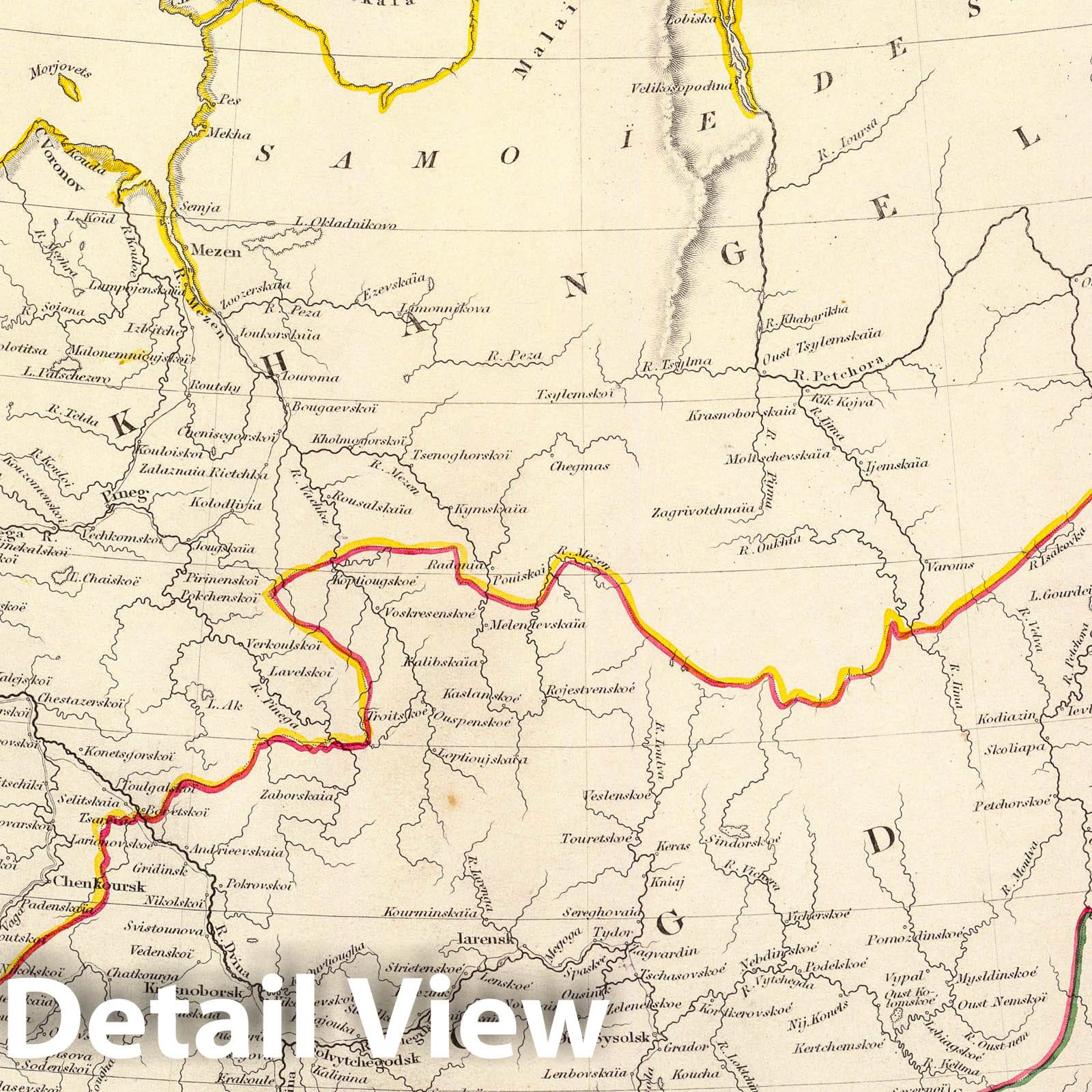 Historic Map : 1835 Russia in Europe. Part II. - Vintage Wall Art