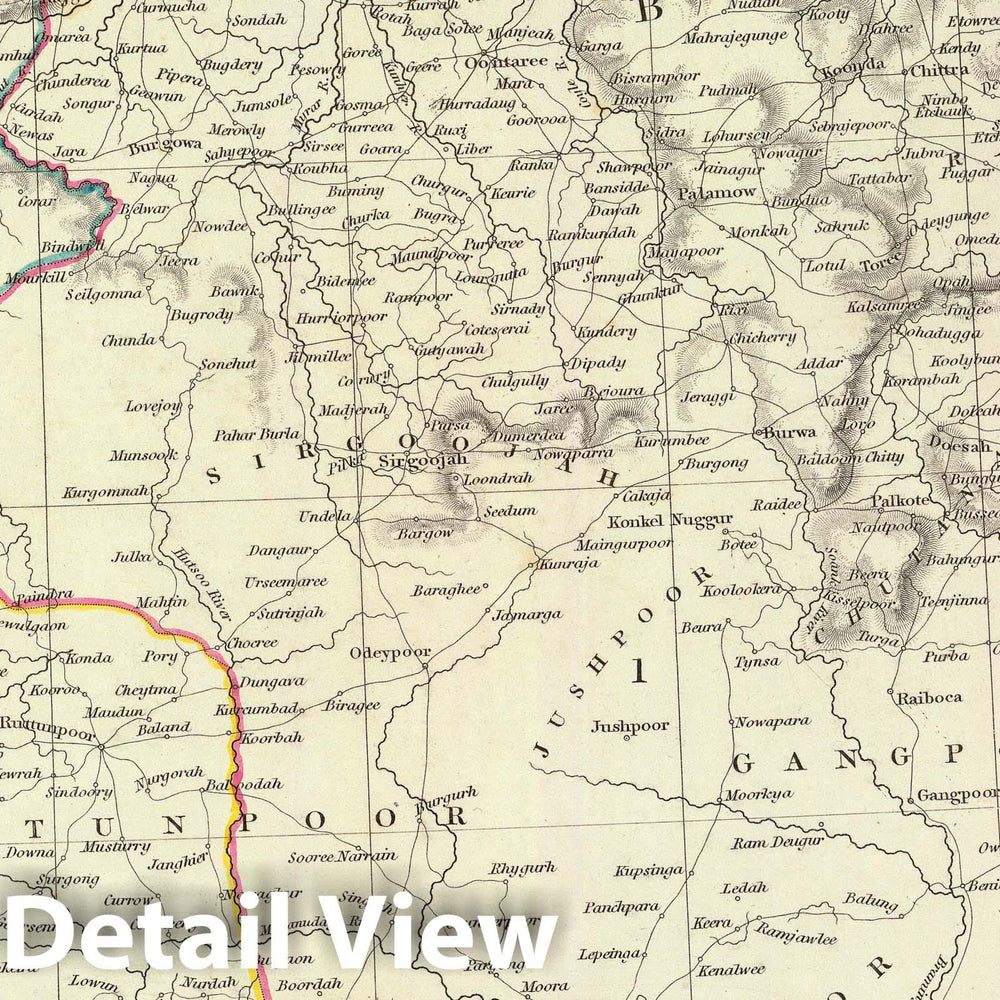Historic Map : India, 1832 India VII. , Vintage Wall Art