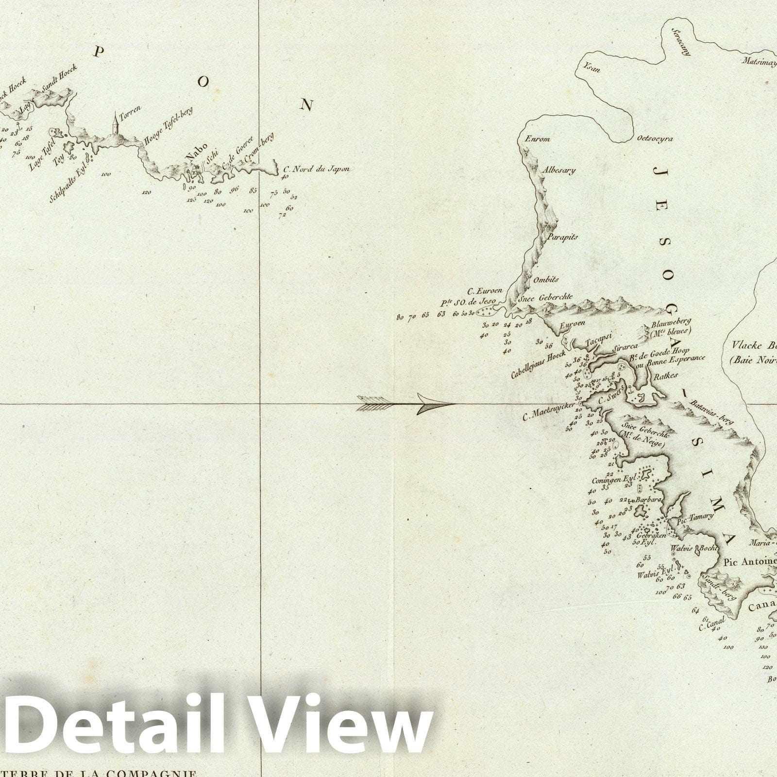 Discoveries North of Japan - Nautical Chart, 1797 - Historical Map Print