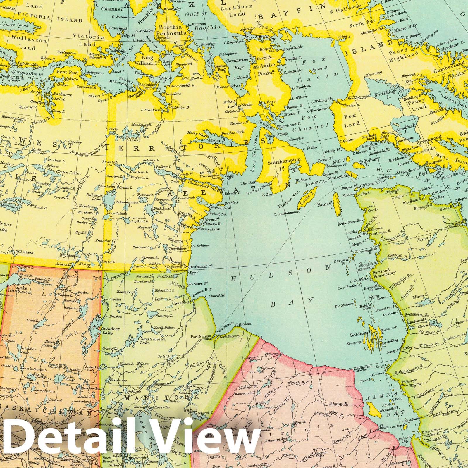 Canada - Survey Map, 1922 - Historical Political Map Print