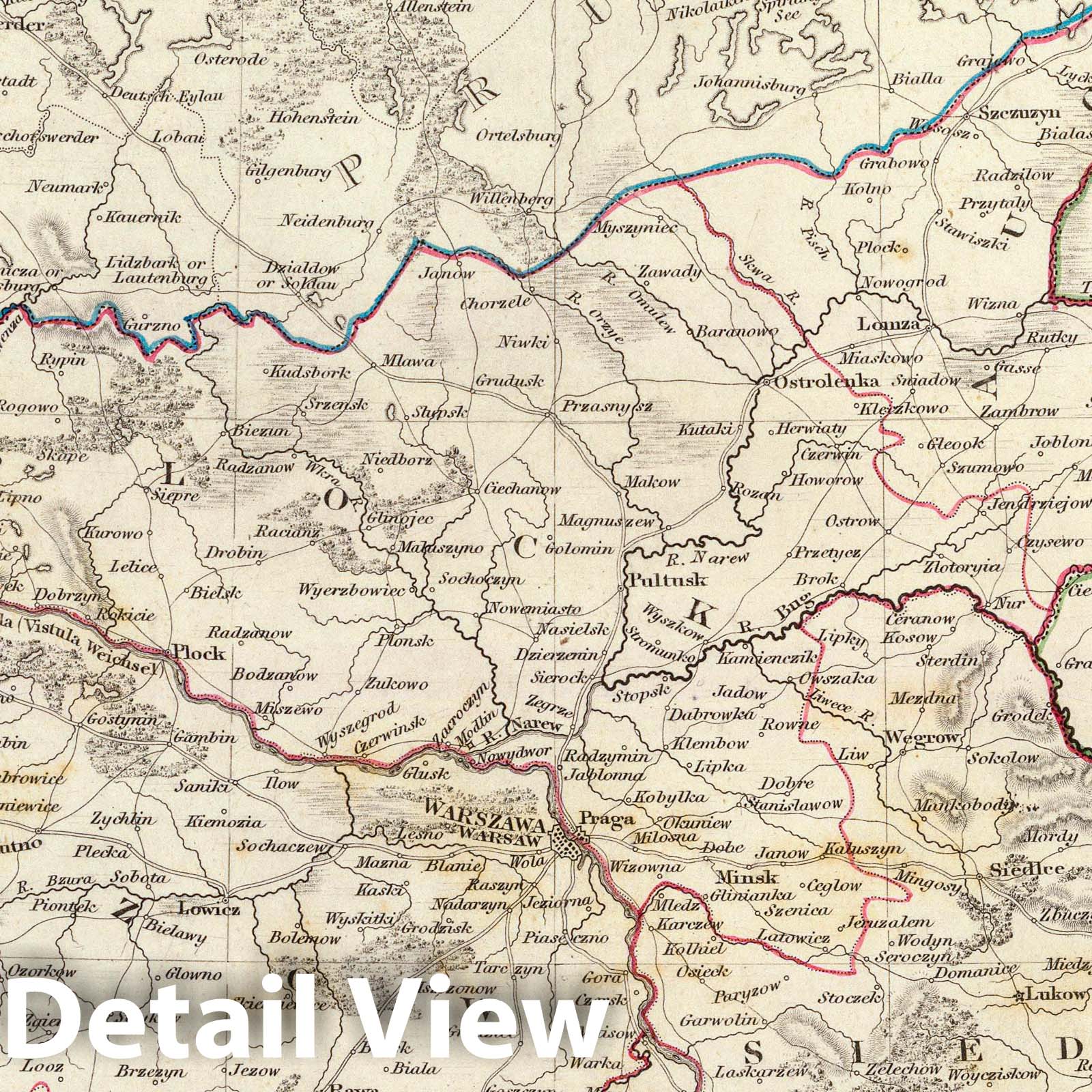 Poland - Geologic Map, 1831 - Historical Map Print