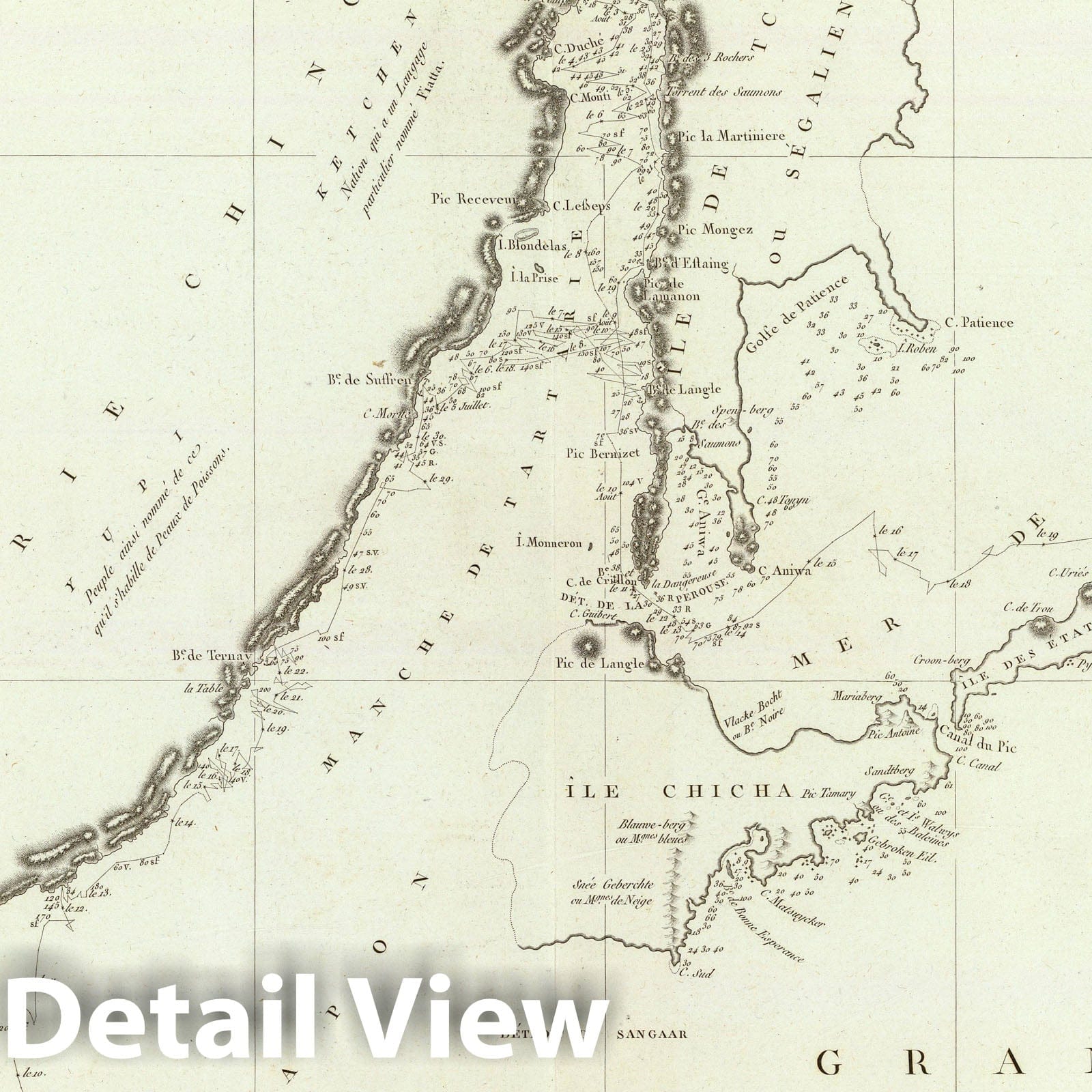 Discoveries in the China and Tartary Seas- Sheet 2, 1797 - Historical Nautical Map Print
