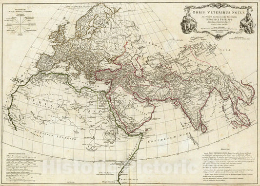 Historic Map : 1763 Orbis Veteribus Notus. - Vintage Wall Art