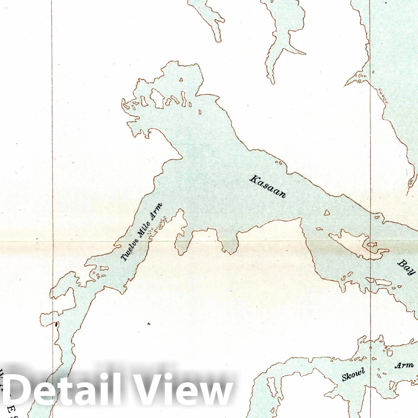 Clarence Strait, Kasaan Bay, Wales Island, Tlevak Strait, Alaska - Boundary Map, 1904