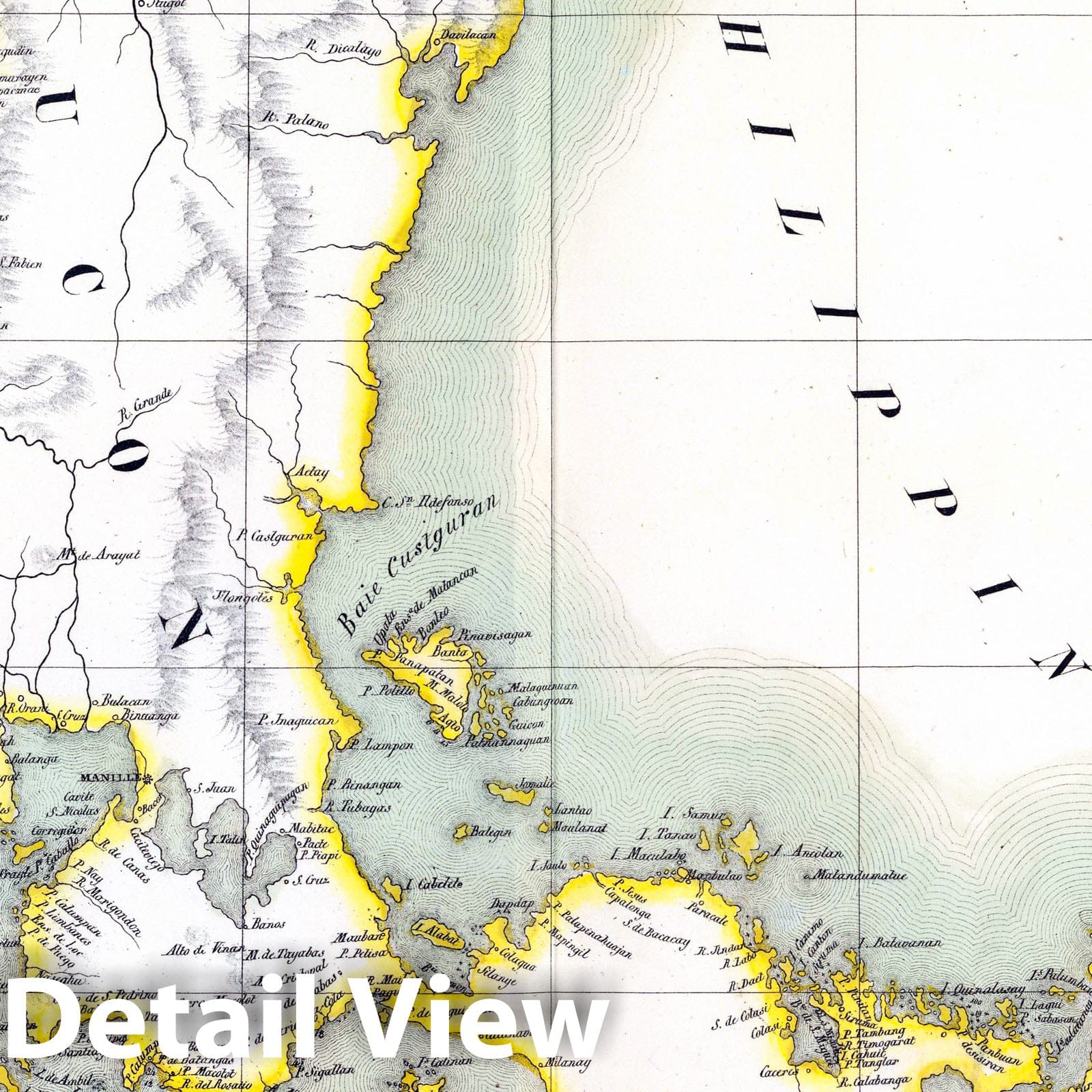 Philippine Islands - Plate No. 4, 1827 - Vandermaelen Historical Map Print