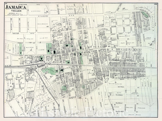 Jamaica Village, Queens County, New York - Property Map, 1873