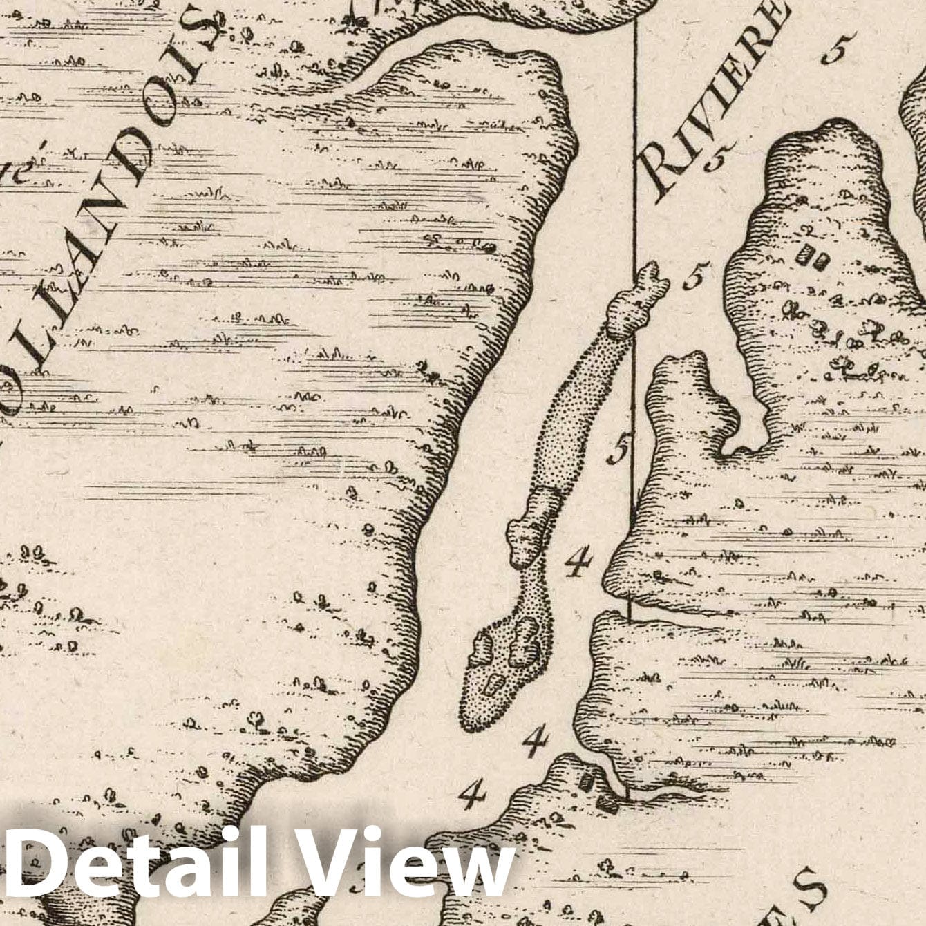 Maroni River Entrance, Guiana - Nautical Chart, 1762