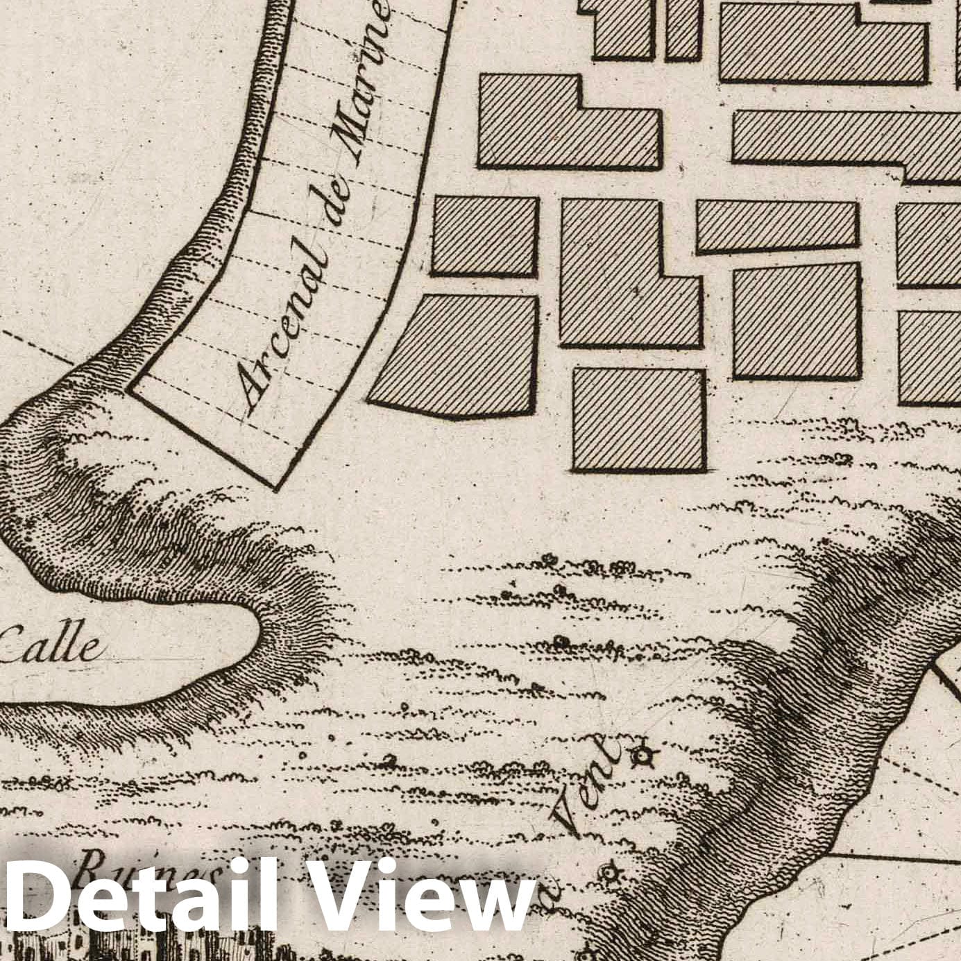 Historic Map : Turkey , Gallipoli (Turkey), 1764 Plan de la ville et chateau de Gallipoli. , Vintage Wall Art
