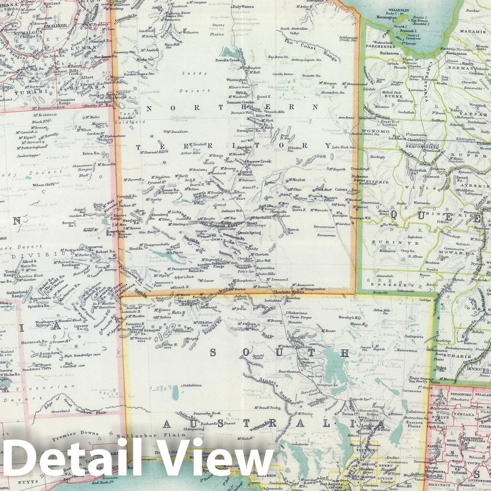 Australia with City Plans, 1911 - Historical Map Print