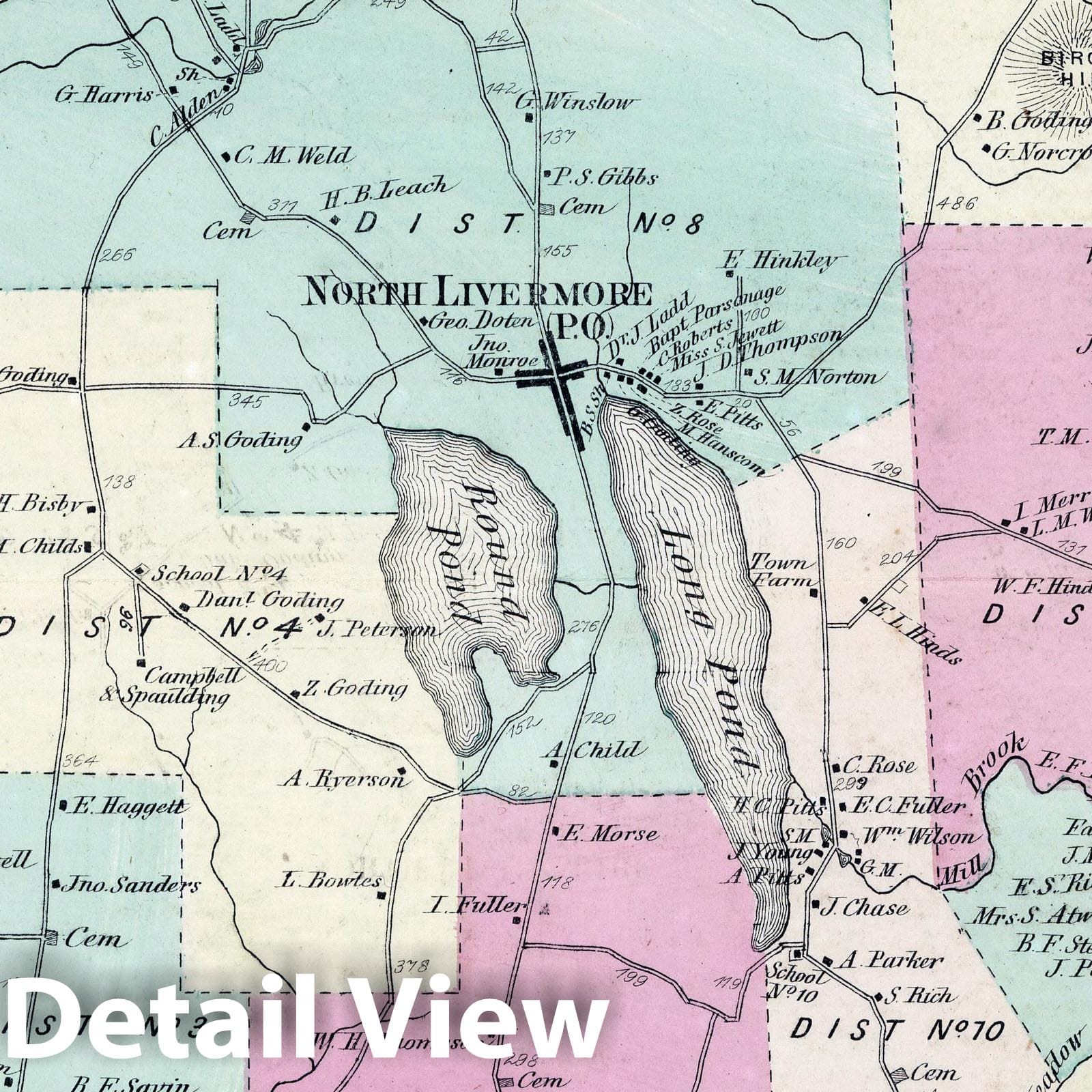 Livermore Township, Androscoggin County, Maine - Property Map, 1873