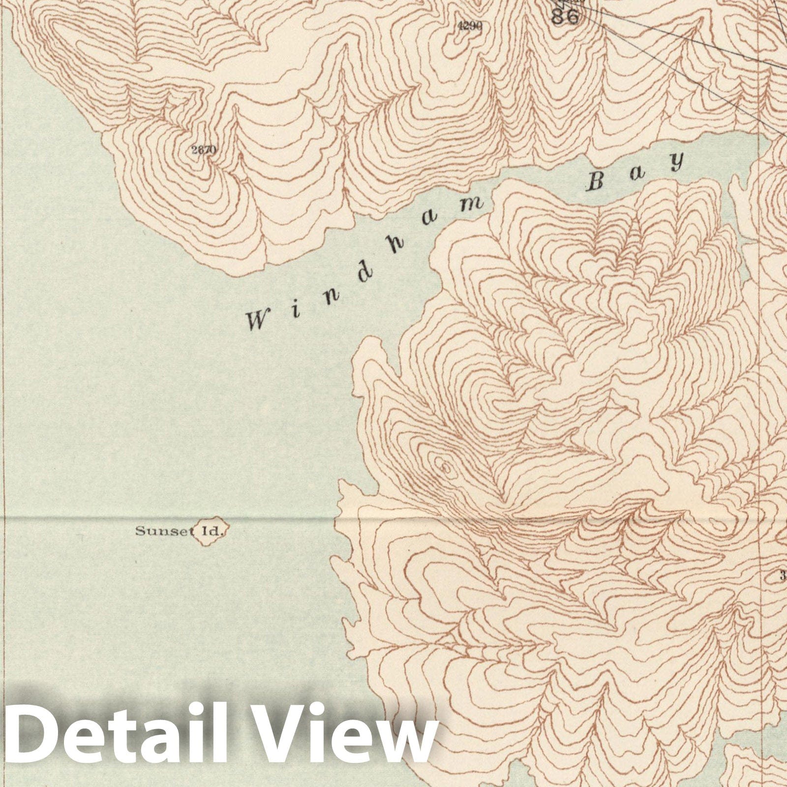 Stephens Passage, Frederick Sound, Endicott Arm, Seymour Canal - 1904 Historical Map Print