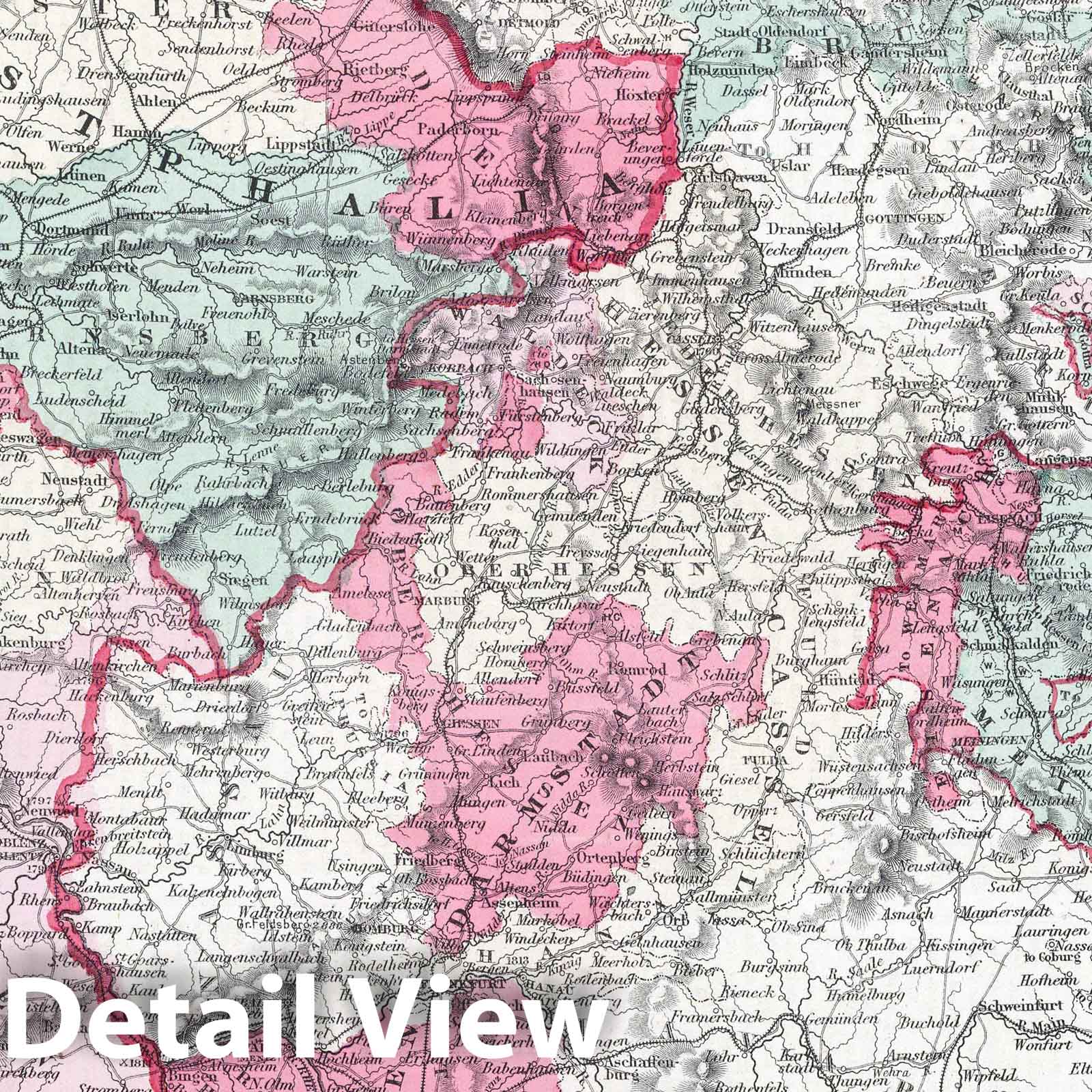 Germany - Boundary Map, 1865 - Colton's General Atlas