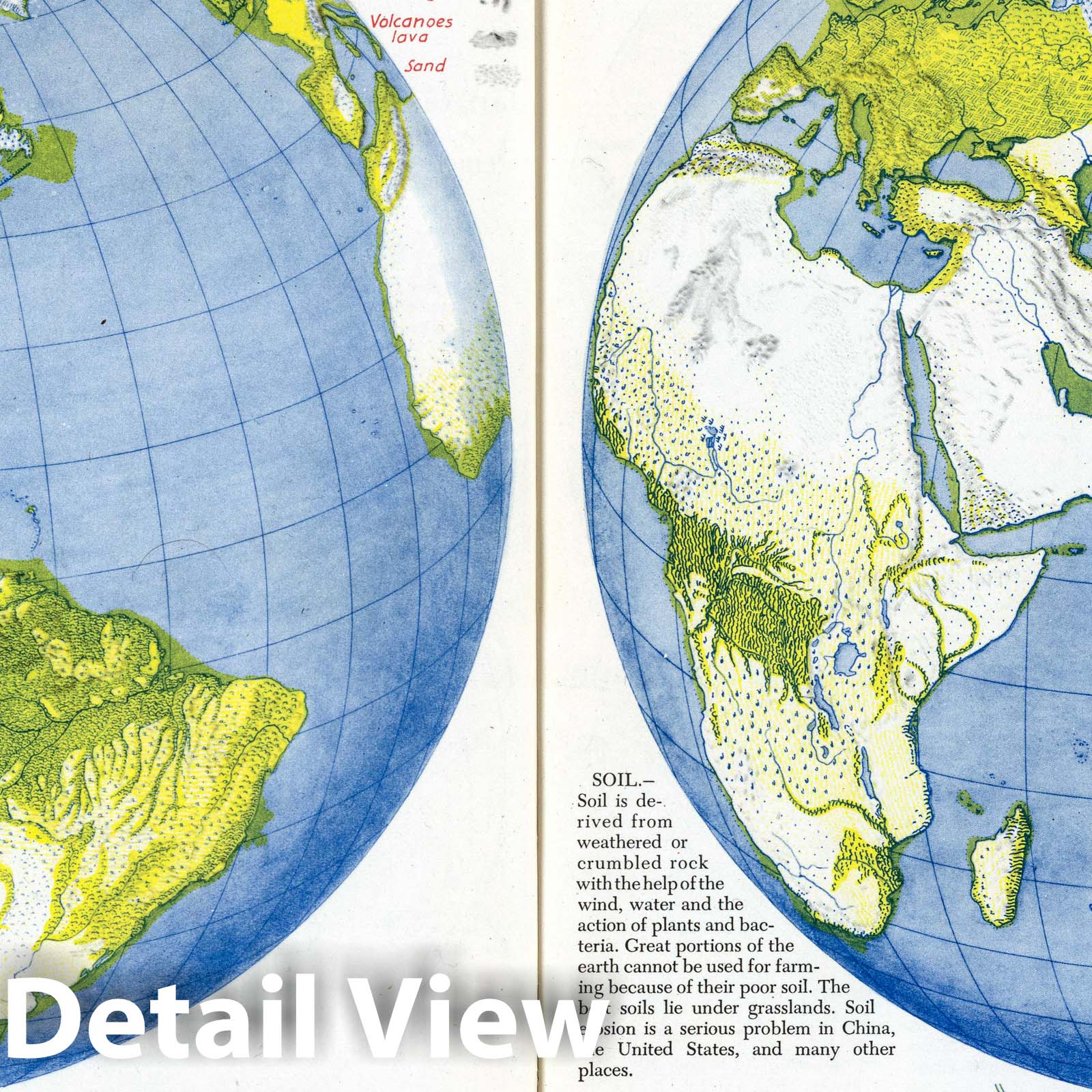 The Living Planet - Our Natural Environment, 1944 - Historical Atlas Print