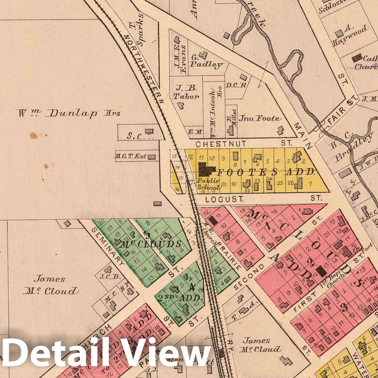 Historic Map - 1890 Lodi, Wisconsin, Atlas - Vintage Wall Art