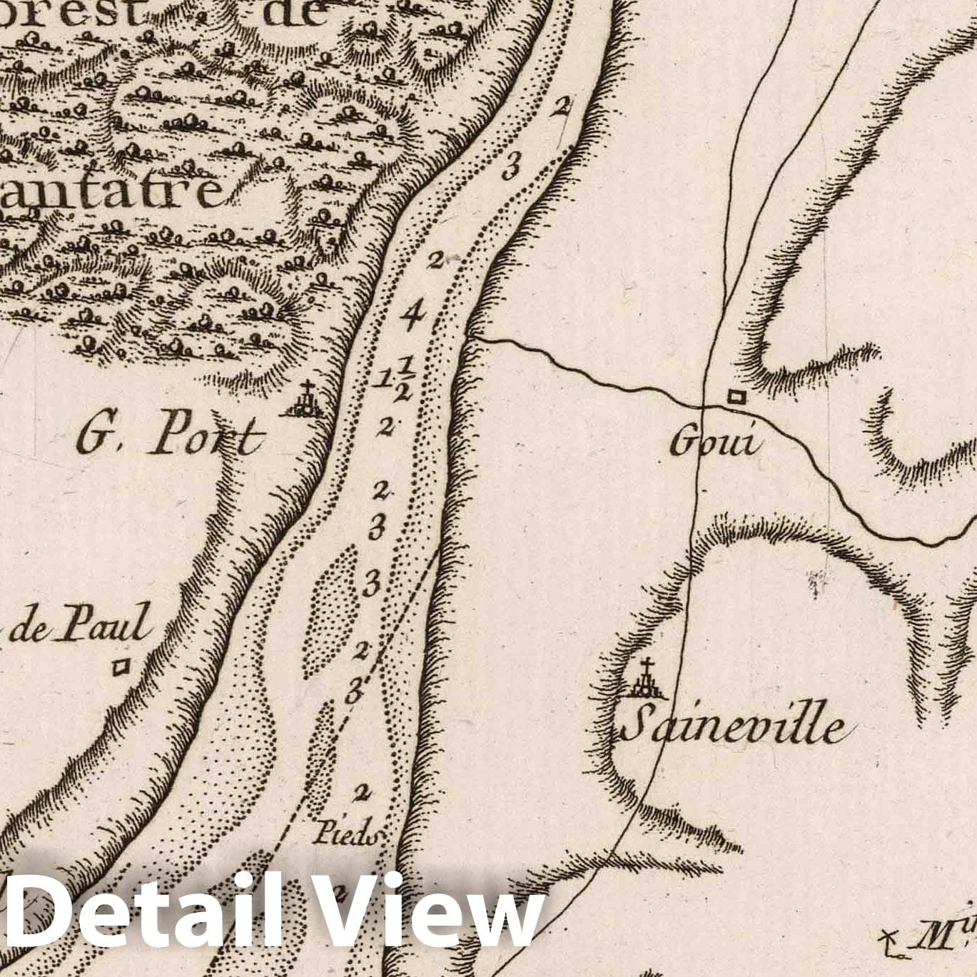 Somme River, Abbeville to Saint-Valery - Nautical Chart, 1764