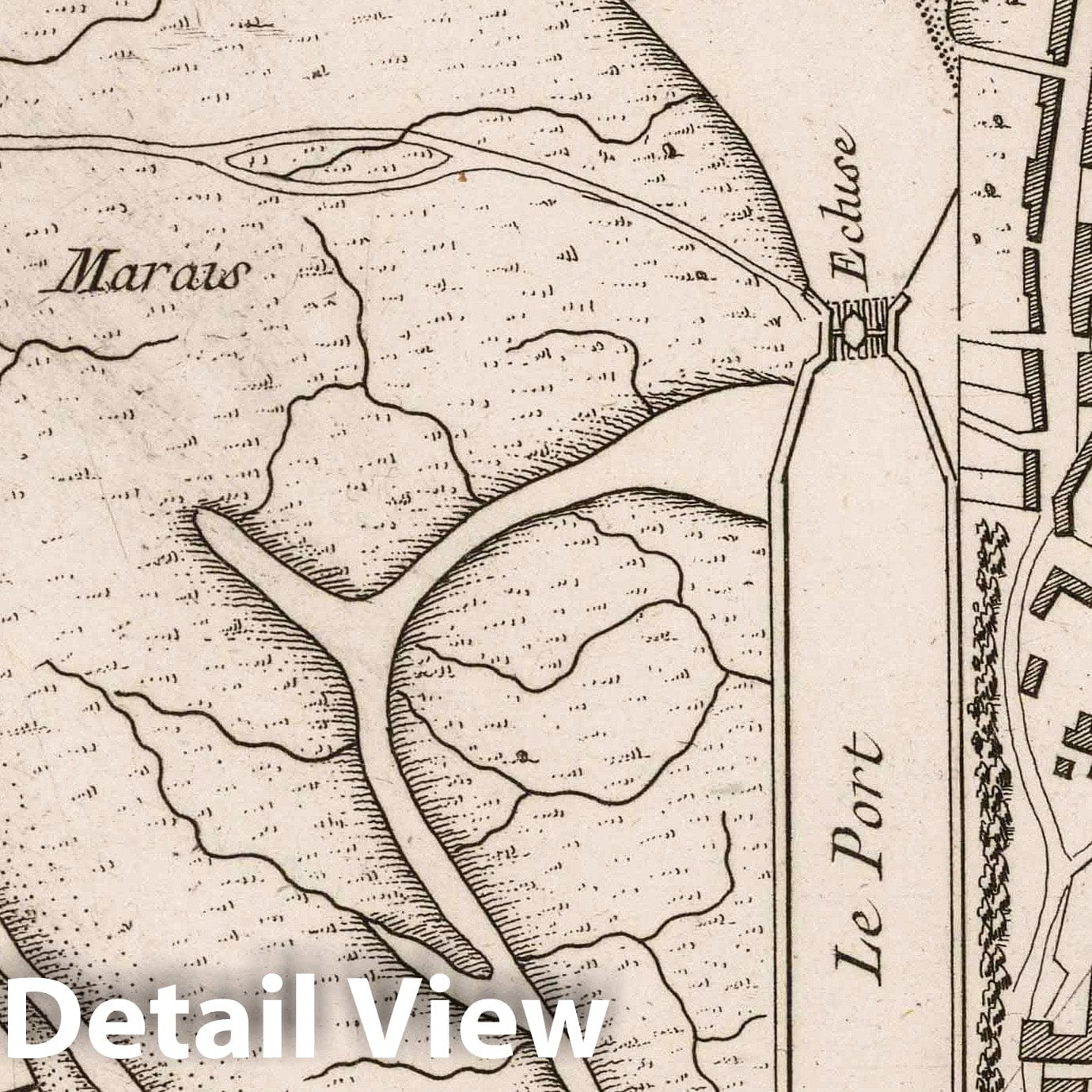 Treport - Nautical Chart, 1764 - Historical Map Print