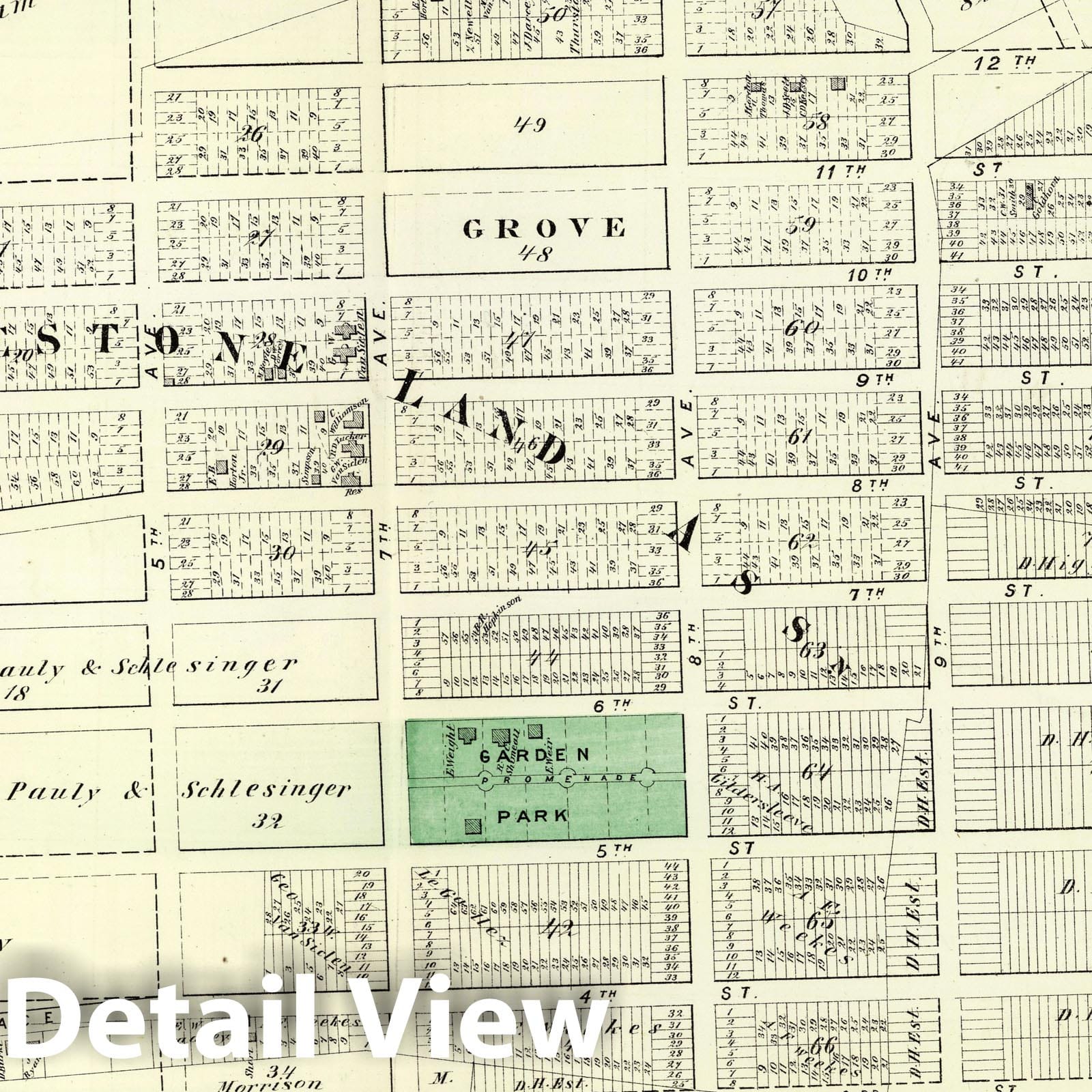 Whitestone Village, Flushing, Long Island - Property Map, 1873
