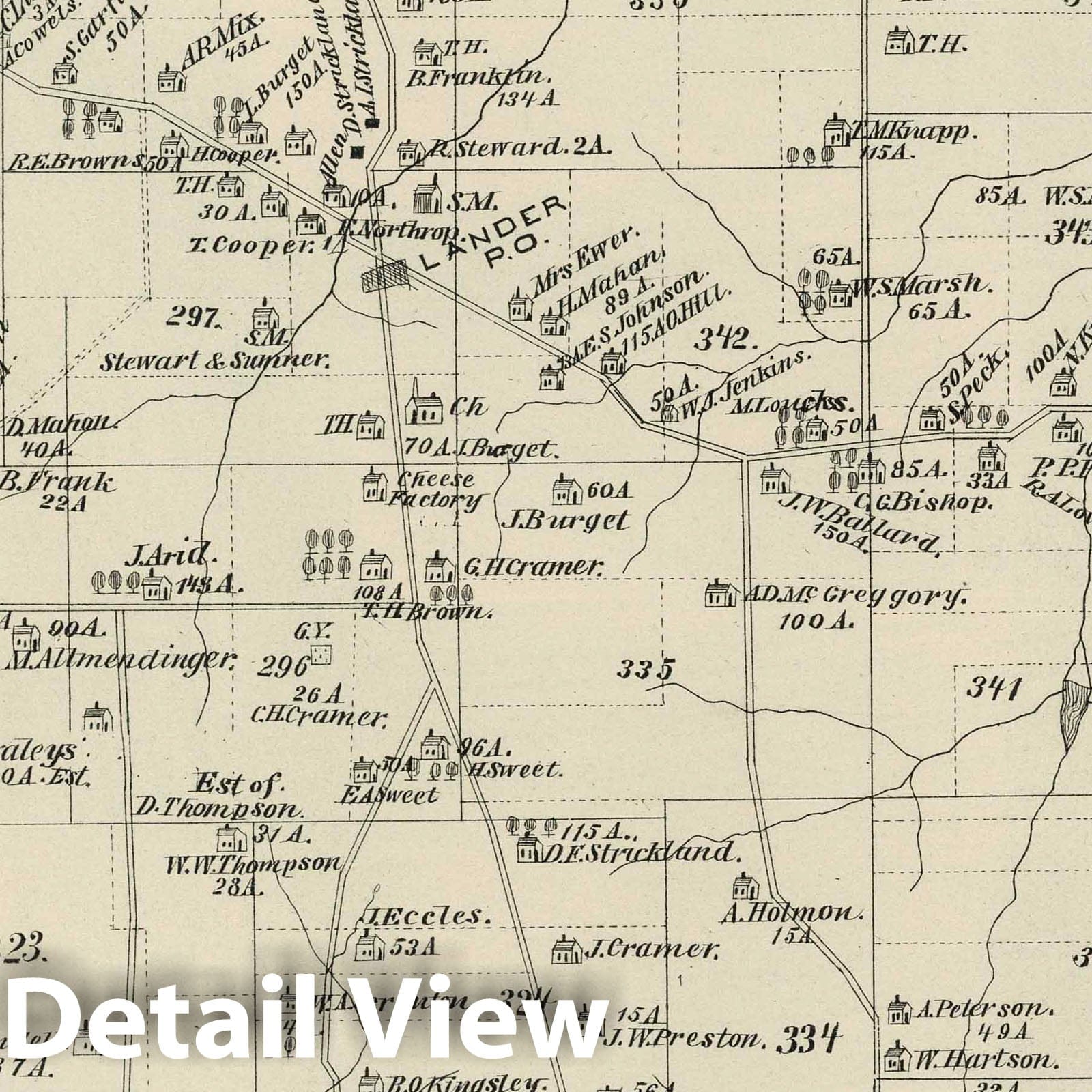 Farmington Township - Property Map, 1878 - Warren County, Pennsylvania