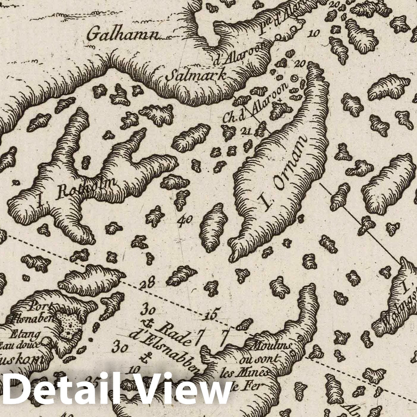 Landsor to Stockholm Passage, Sweden - Nautical Chart, 1764