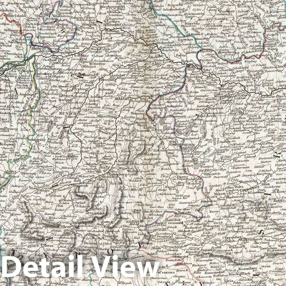 Historic Map : 1808 Germany. - Vintage Wall Art