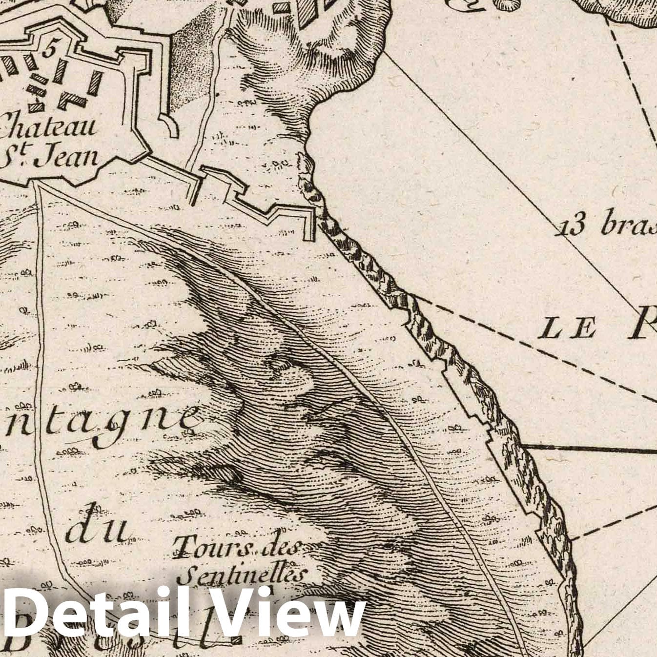Angra, Terceira, Azores - Nautical Chart, 1764 - Historical Map Print