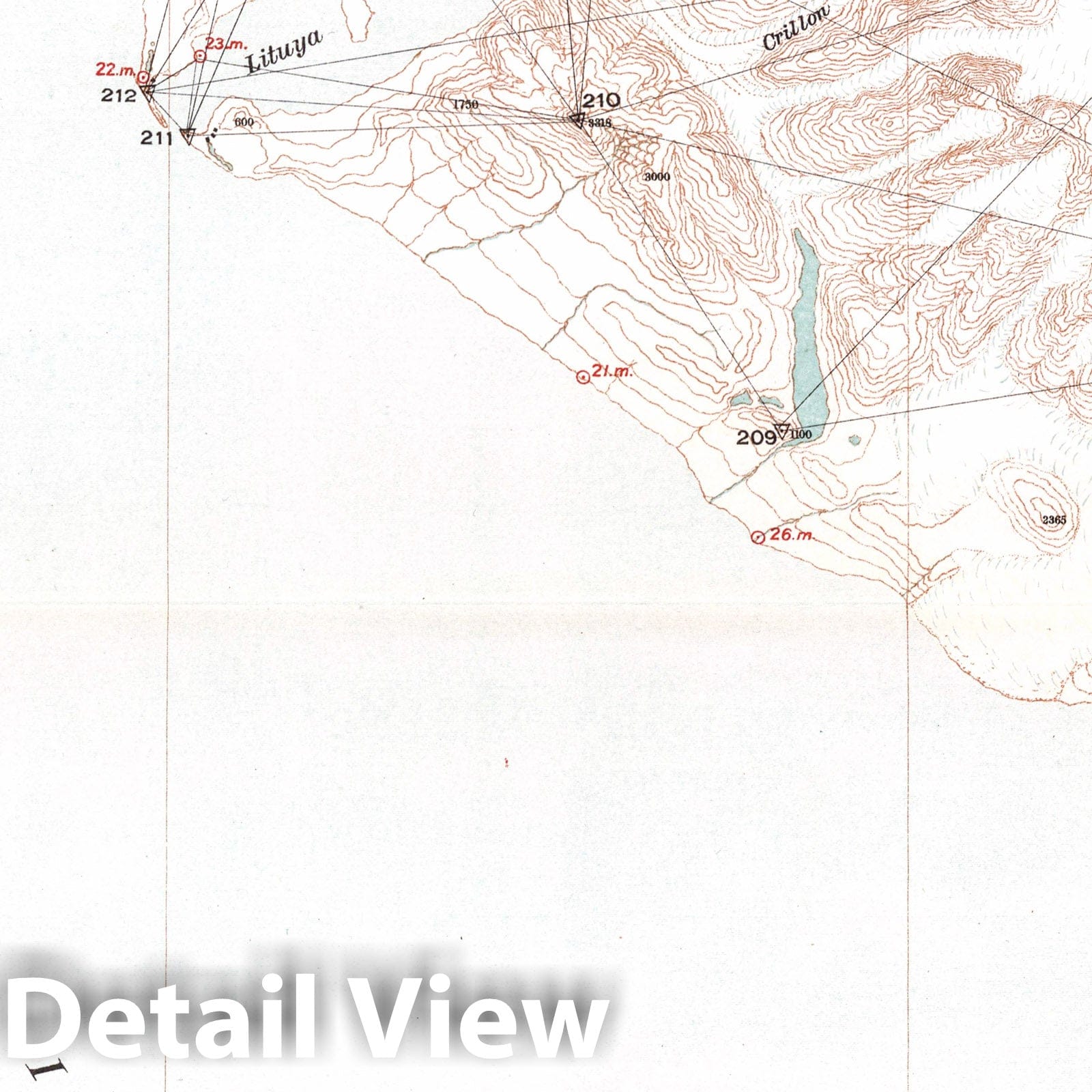 Grand Plateau Glacier, Mt. Fairweather, Lituya Bay, Alaska - Plate No. 16, 1904 Historical Map Print