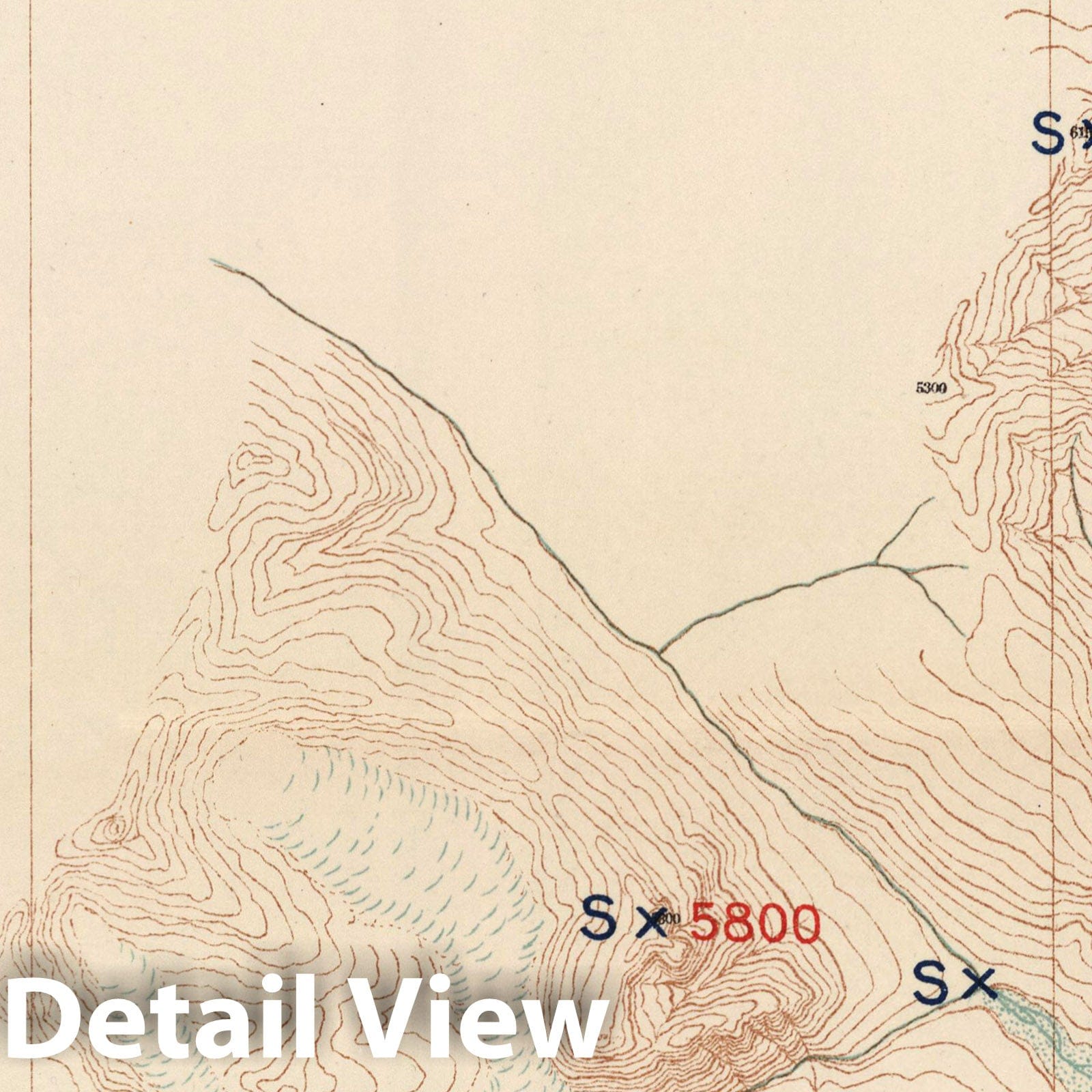 Chilkat River, Muir Glacier, Alaska 1904 Topographic Map Print