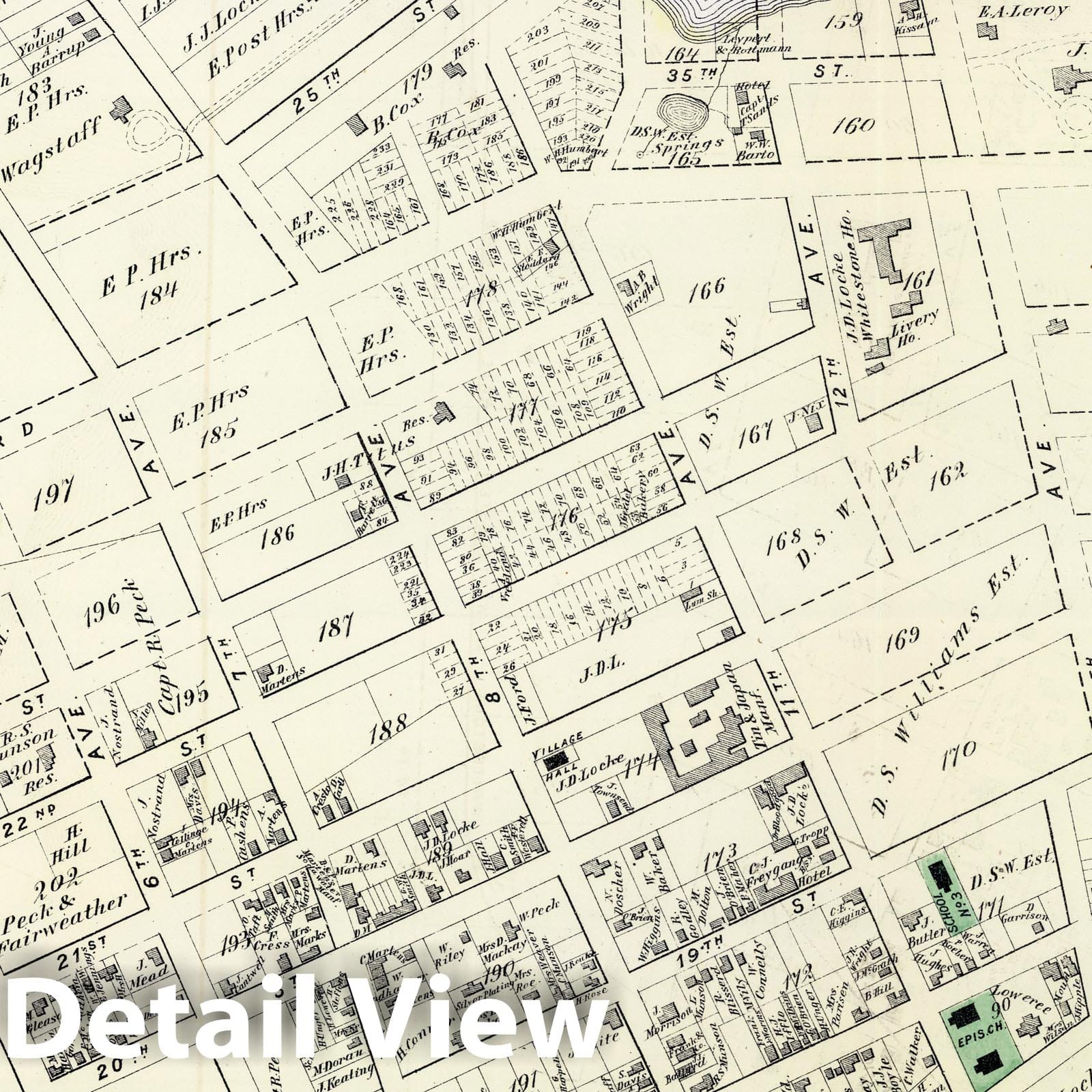 Whitestone Village, Flushing, Long Island - Property Map, 1873