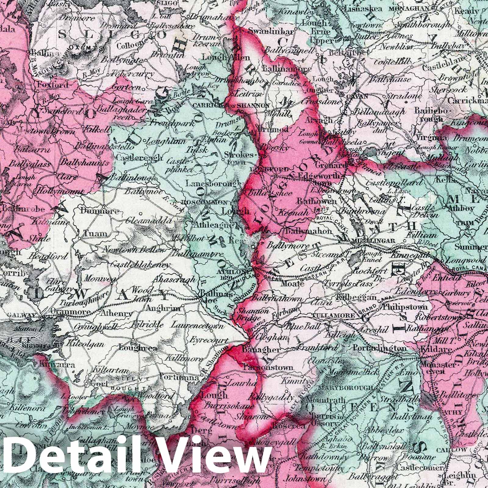 Ireland - Boundary Map, 1865 - Colton's General Atlas
