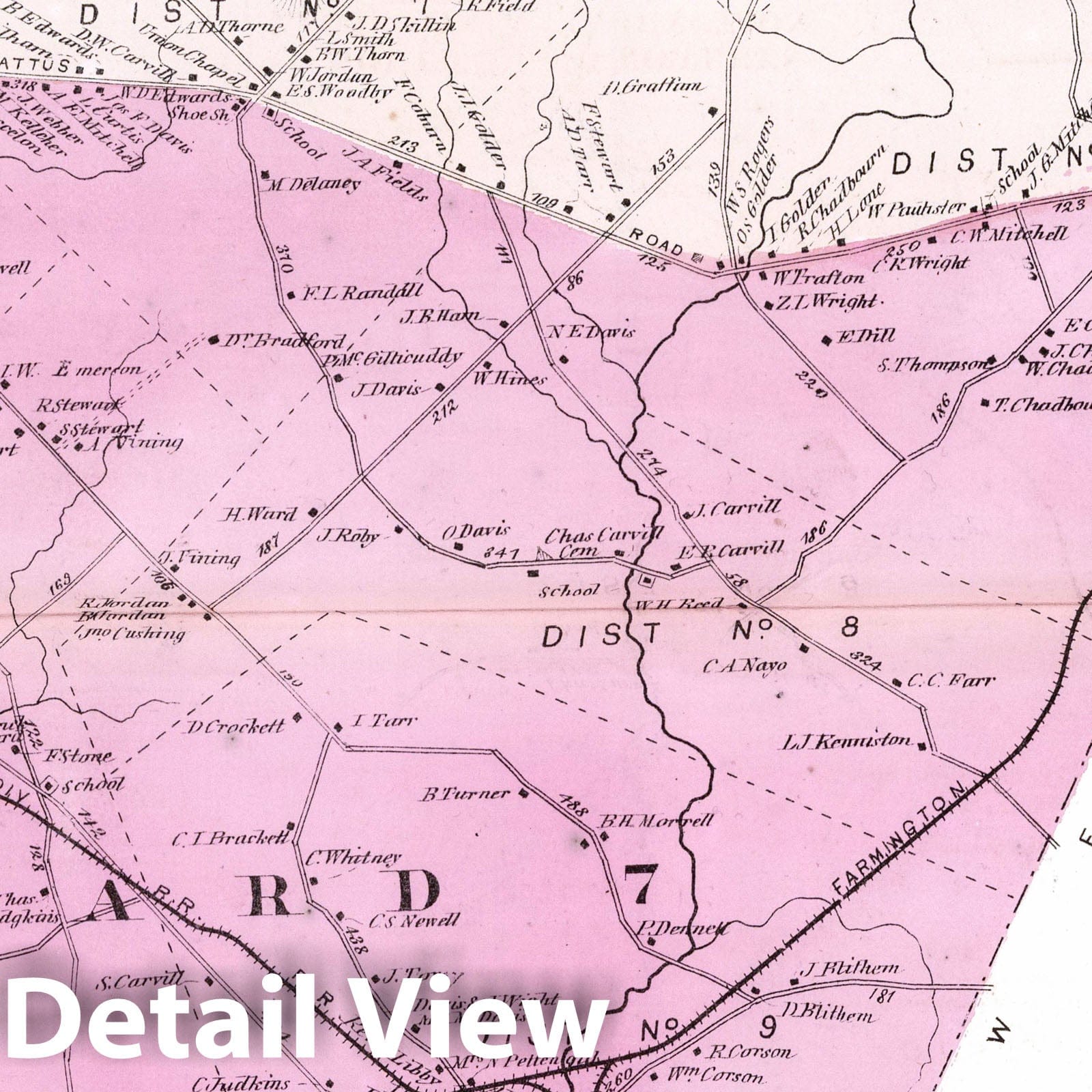Lewiston, Androscoggin County, Maine - Property Map, 1873